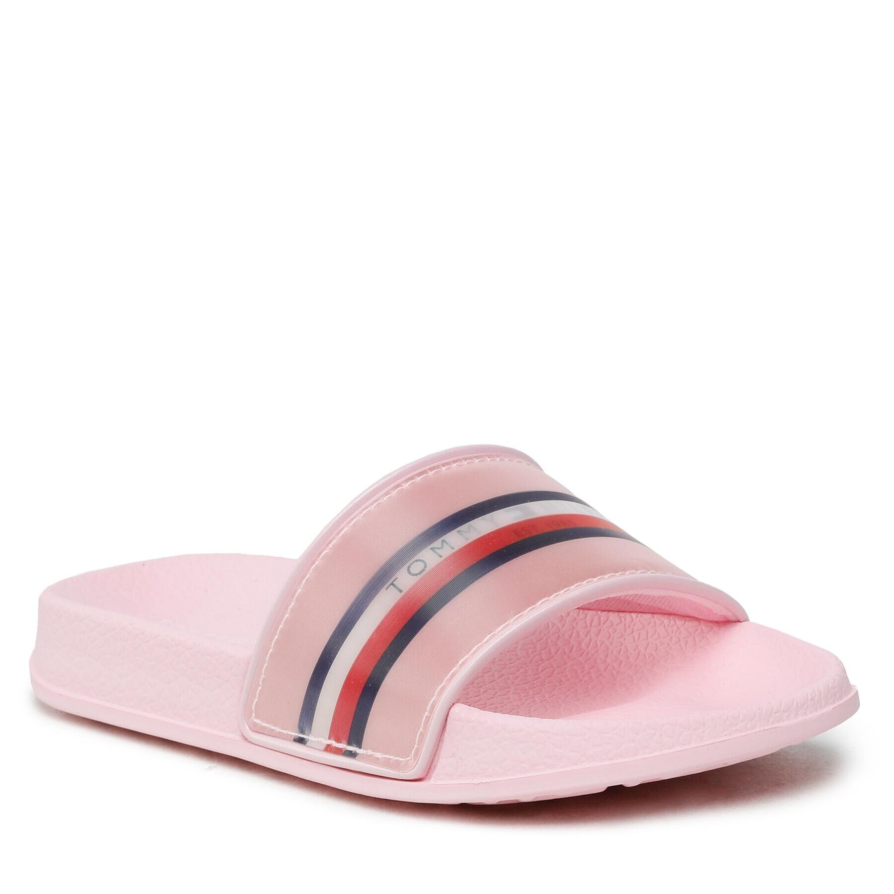 Tommy Hilfiger Șlapi Reflective Pool Slide T3A0-32803-1172 M Roz - Pled.ro