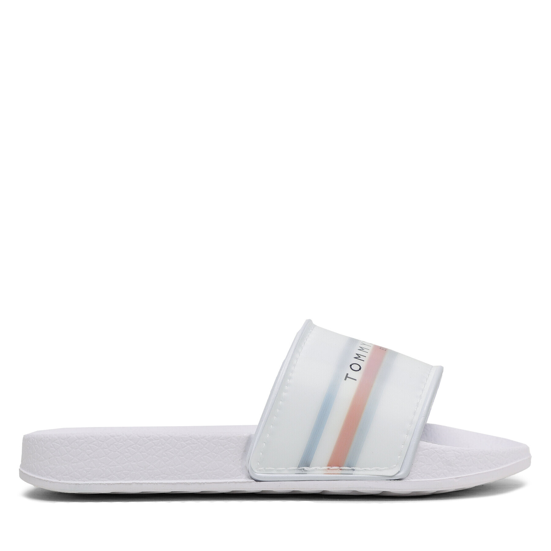 Tommy Hilfiger Șlapi Reflective Pool Slide T3B0-32931-1172 M Alb - Pled.ro