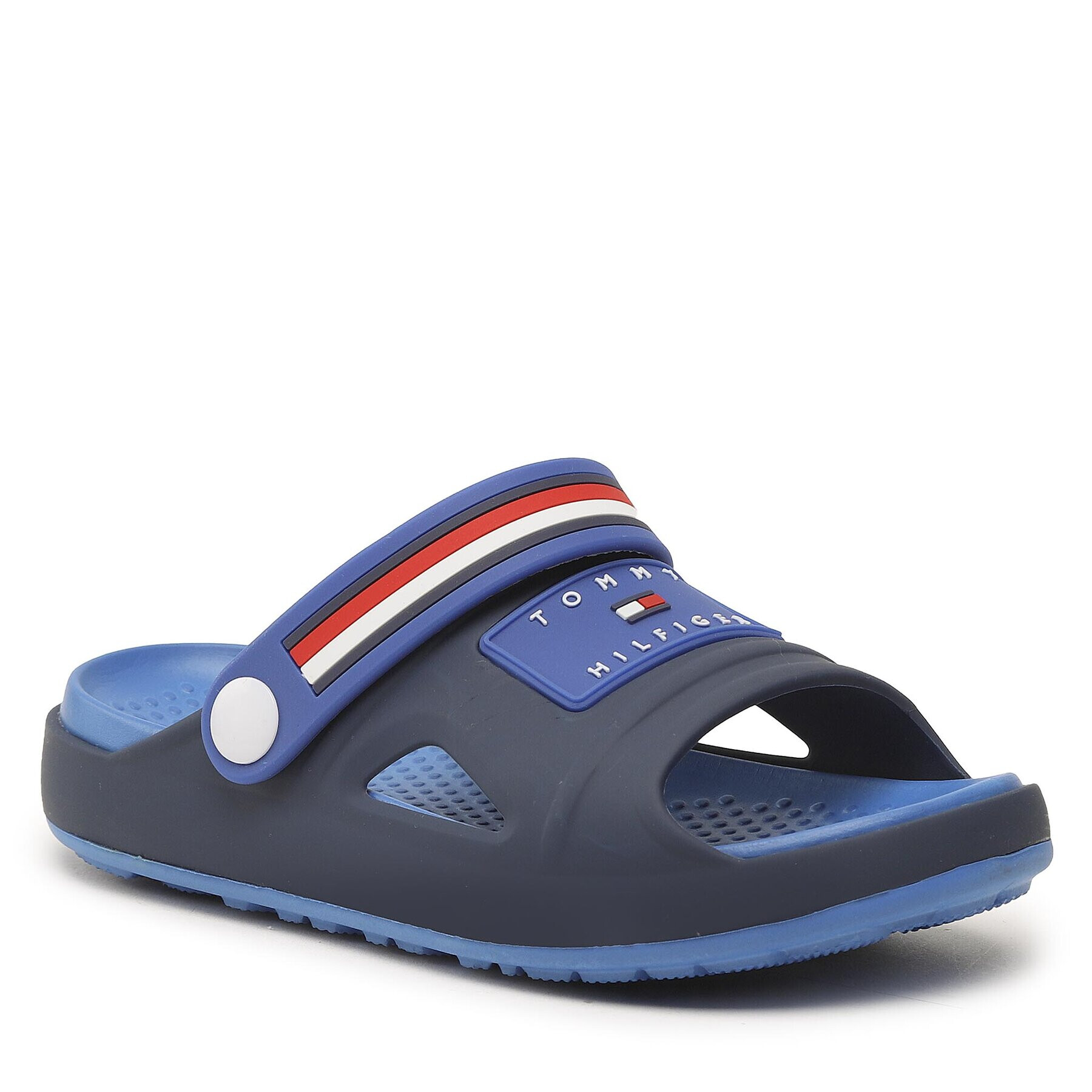 Tommy Hilfiger Șlapi Stripes Comfy Sandal T3X2-32914-0083 S Bleumarin - Pled.ro