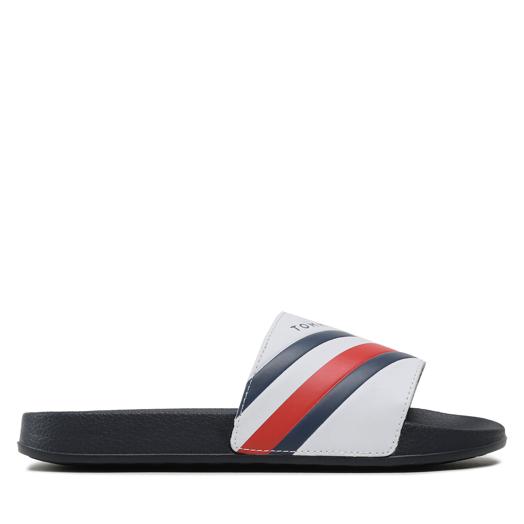 Tommy Hilfiger Șlapi Stripes Pool Slide T3B0-32932-1172 S Alb - Pled.ro