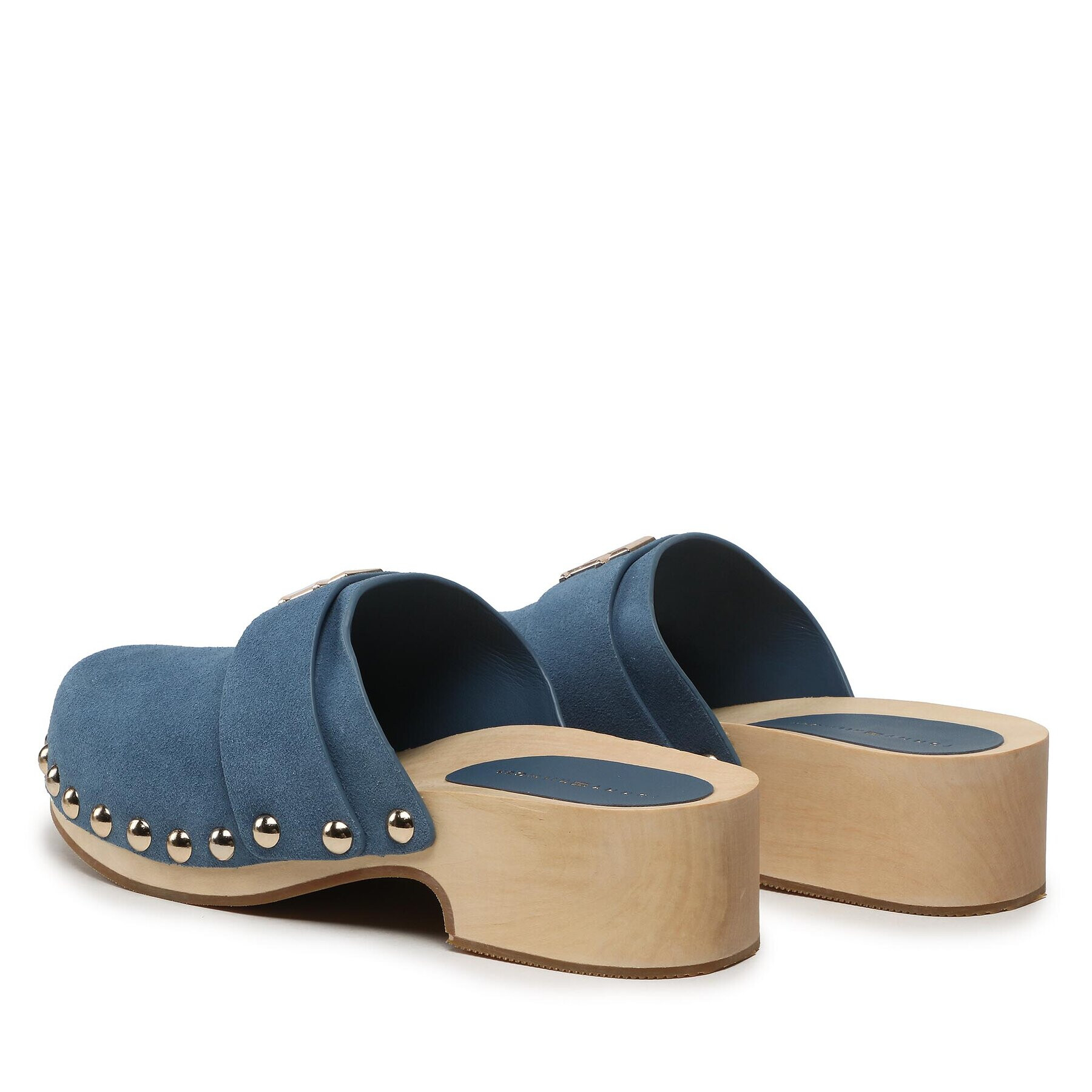 Tommy Hilfiger Saboți Th Clog Suede FW0FW07171 Albastru - Pled.ro