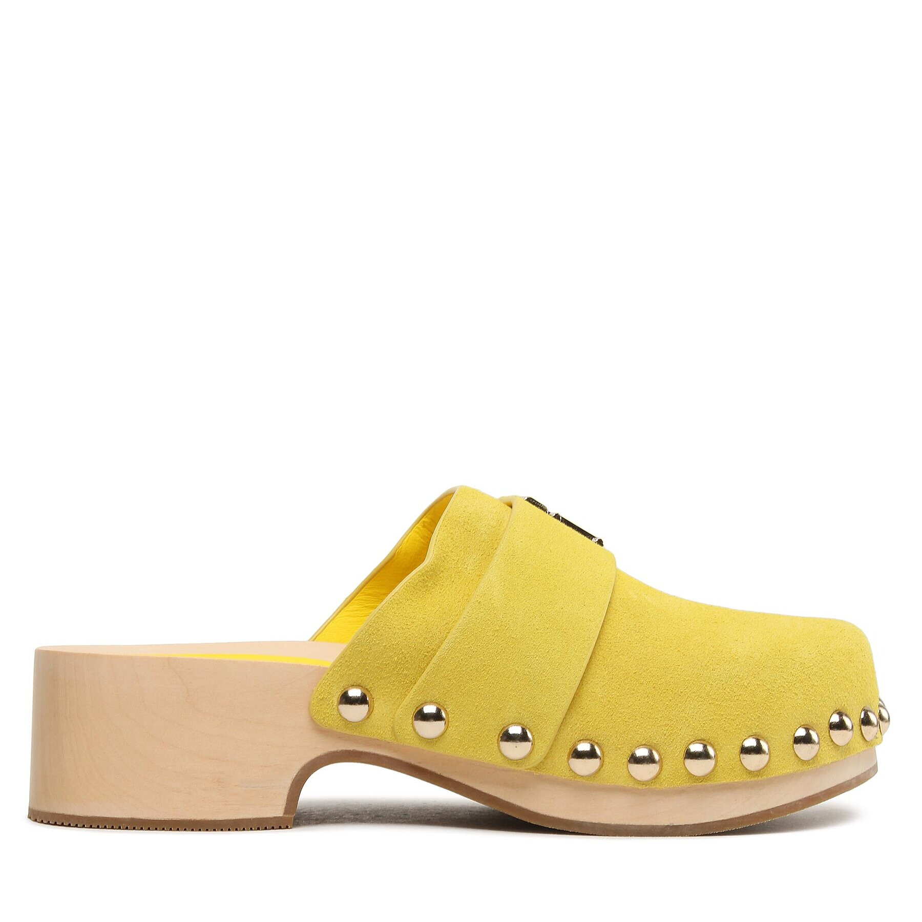 Tommy Hilfiger Saboți Th Clog Suede FW0FW07171 Galben - Pled.ro