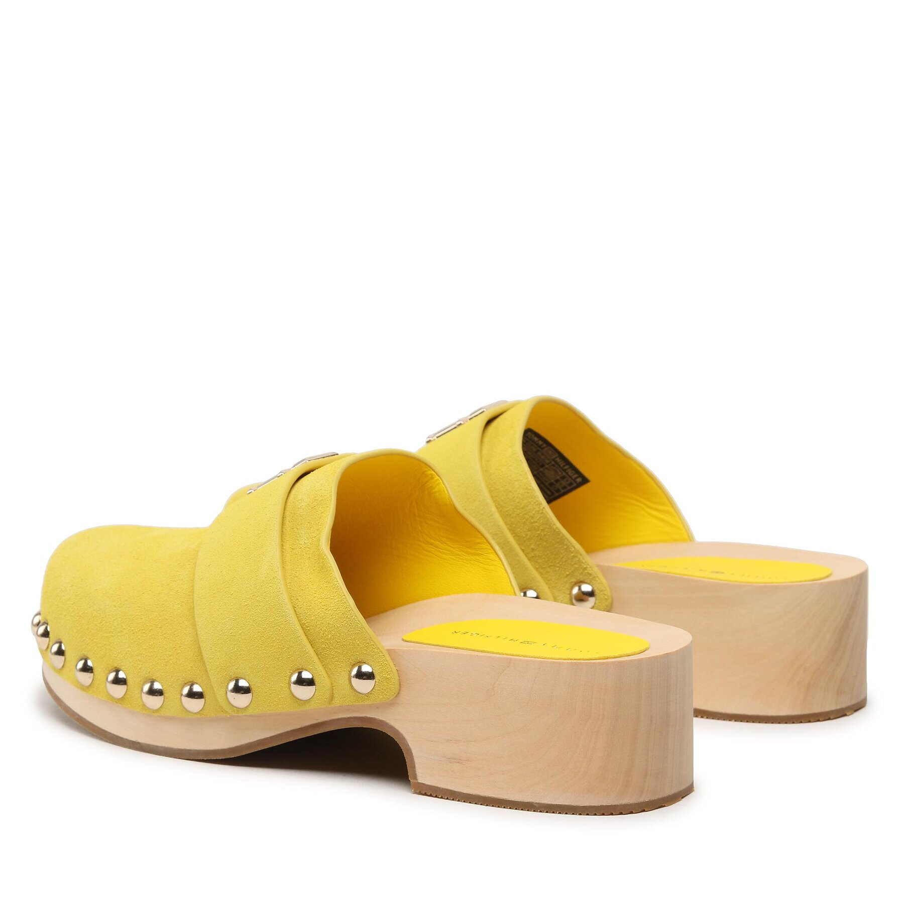 Tommy Hilfiger Saboți Th Clog Suede FW0FW07171 Galben - Pled.ro