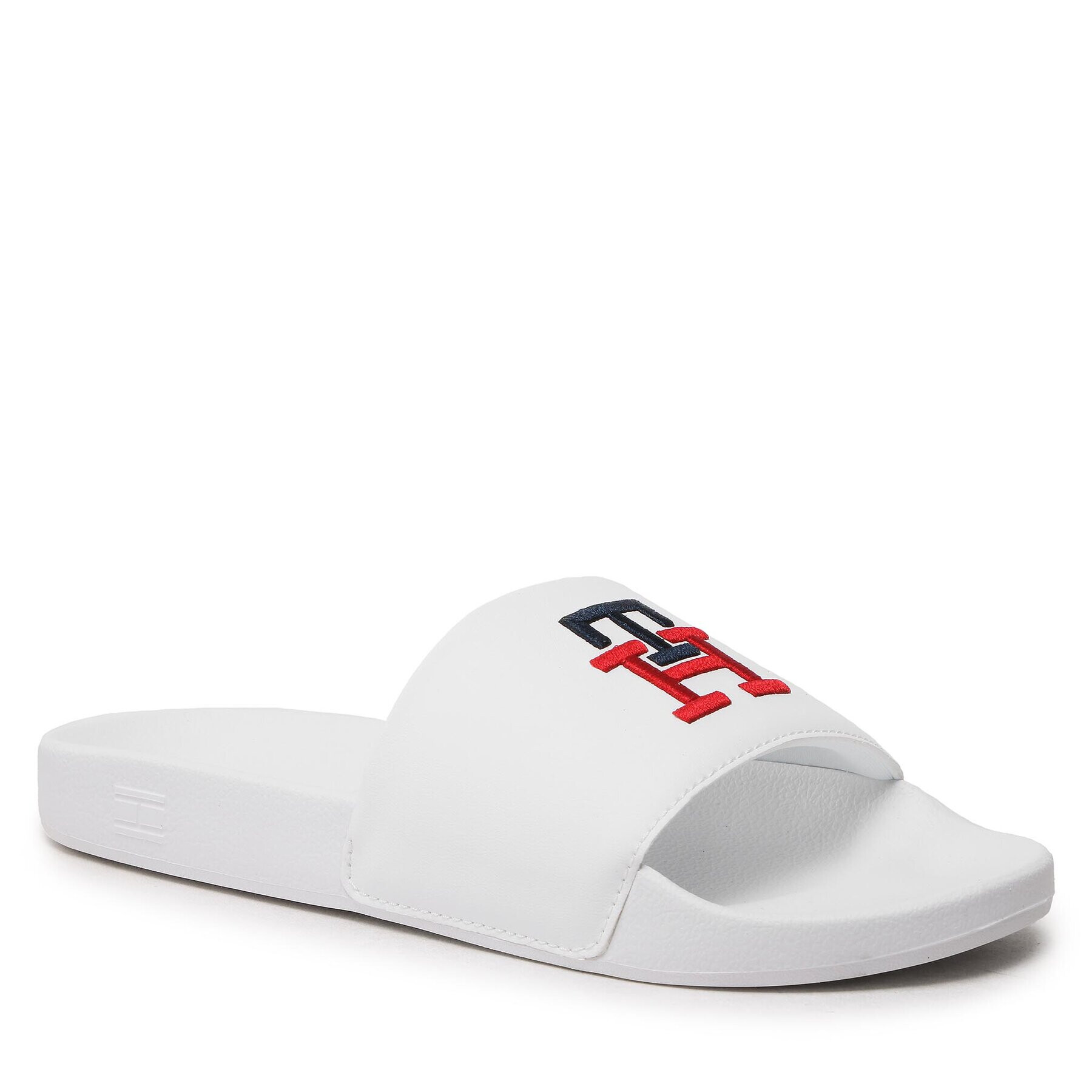 Tommy Hilfiger Șlapi Th Essential Slide FW0FW06833 Alb - Pled.ro