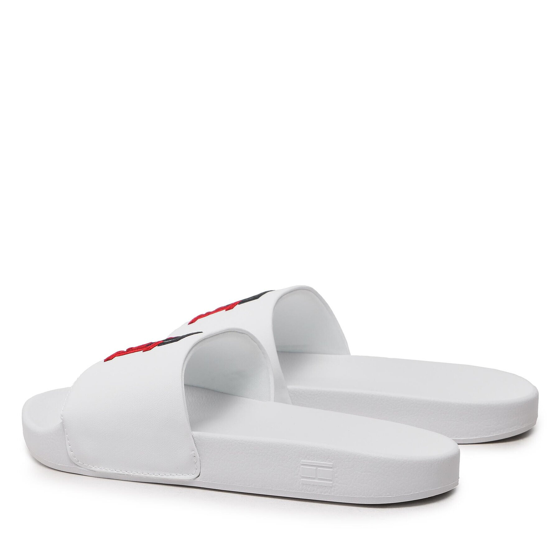 Tommy Hilfiger Șlapi Th Essential Slide FW0FW06833 Alb - Pled.ro