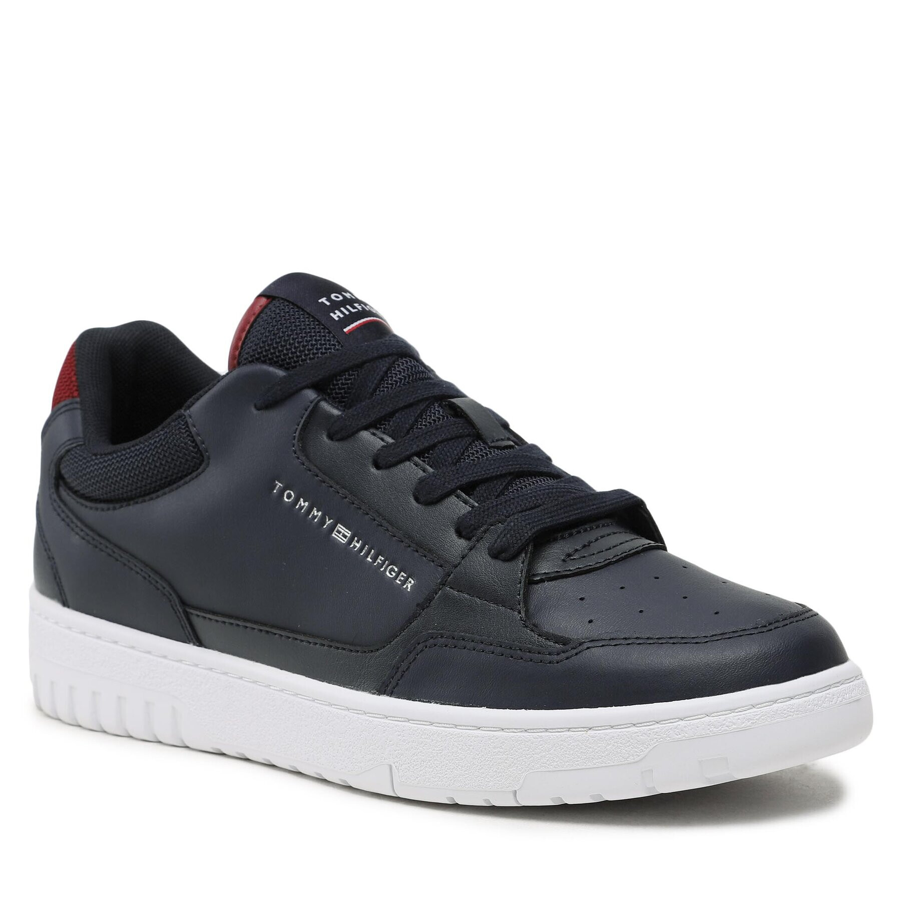 Tommy Hilfiger Sneakers Basket Core Leather FM0FM04693 Bleumarin - Pled.ro