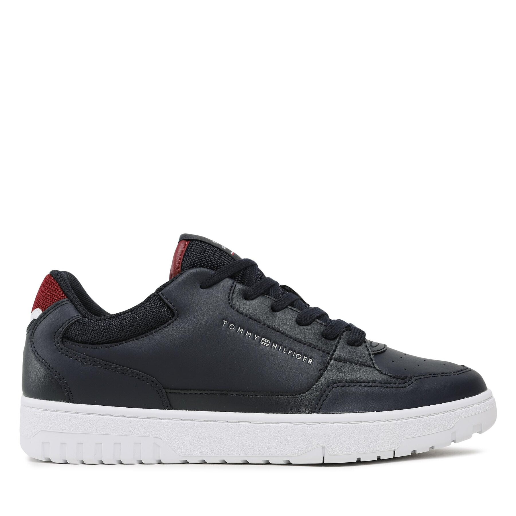 Tommy Hilfiger Sneakers Basket Core Leather FM0FM04693 Bleumarin - Pled.ro