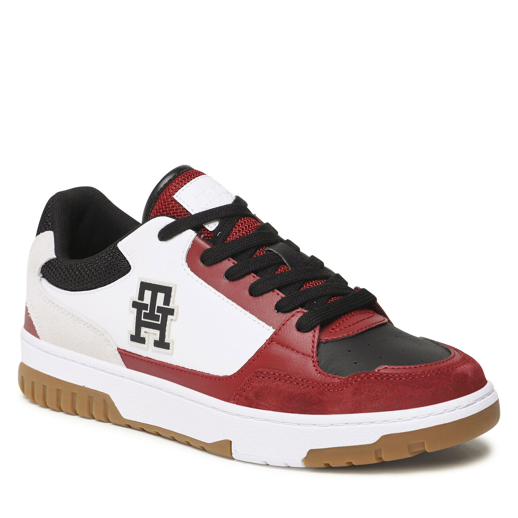 Tommy Hilfiger Sneakers Basket Street Mix FM0FM04695 Alb - Pled.ro