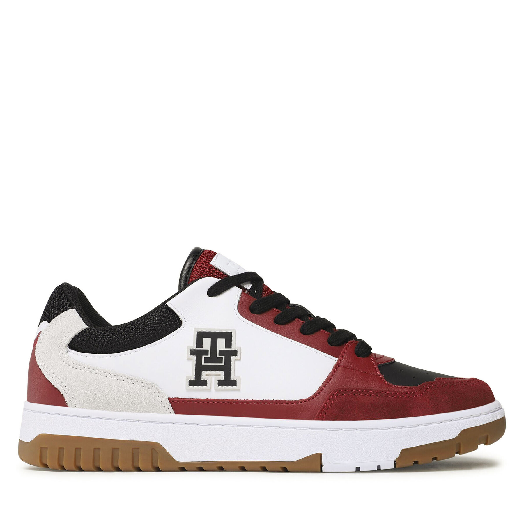 Tommy Hilfiger Sneakers Basket Street Mix FM0FM04695 Alb - Pled.ro