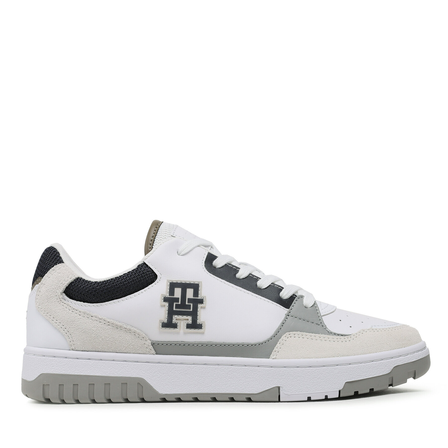 Tommy Hilfiger Sneakers Basket Street Mix FM0FM04695 Alb - Pled.ro