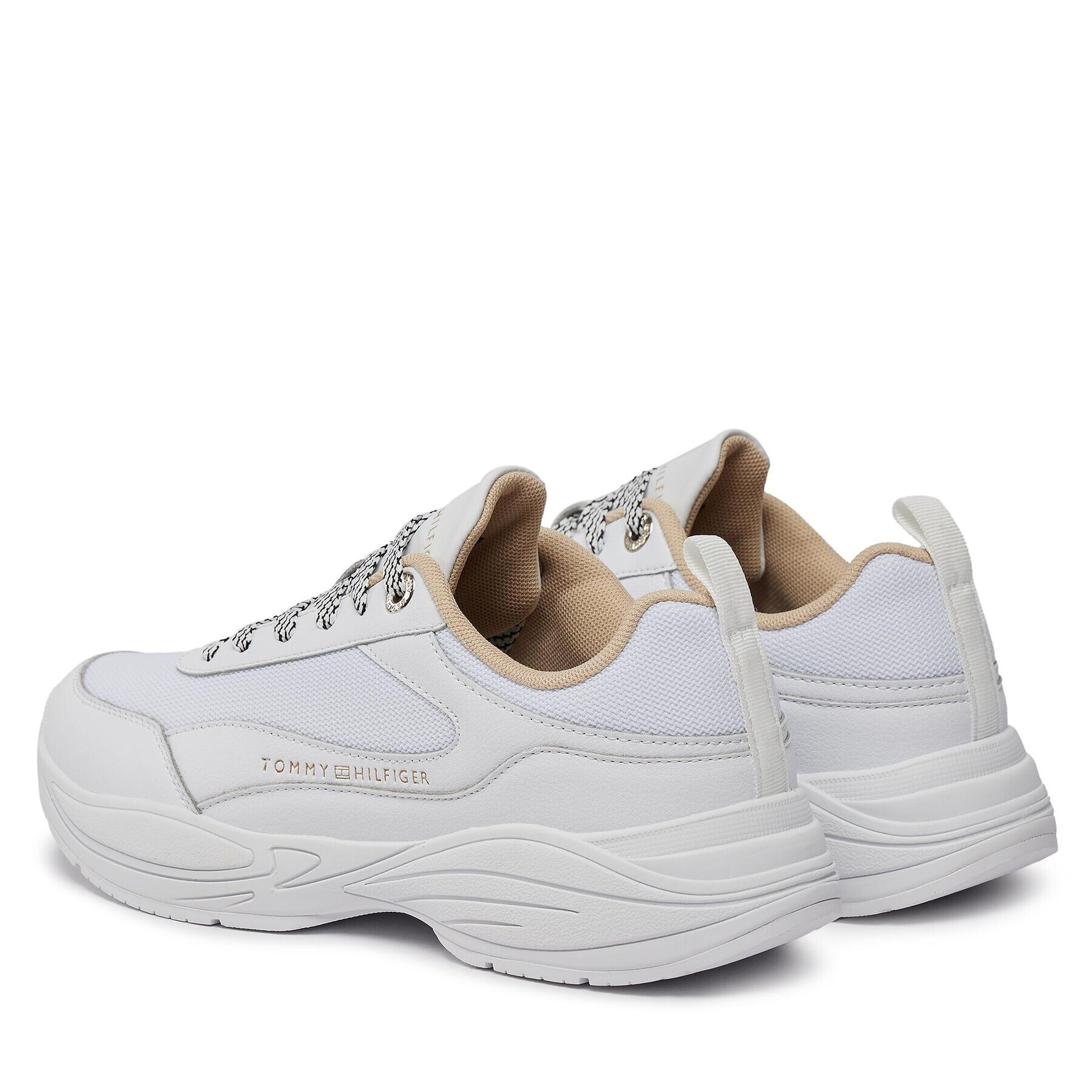 Tommy Hilfiger Sneakers Chunky Runner FW0FW07708 Alb - Pled.ro