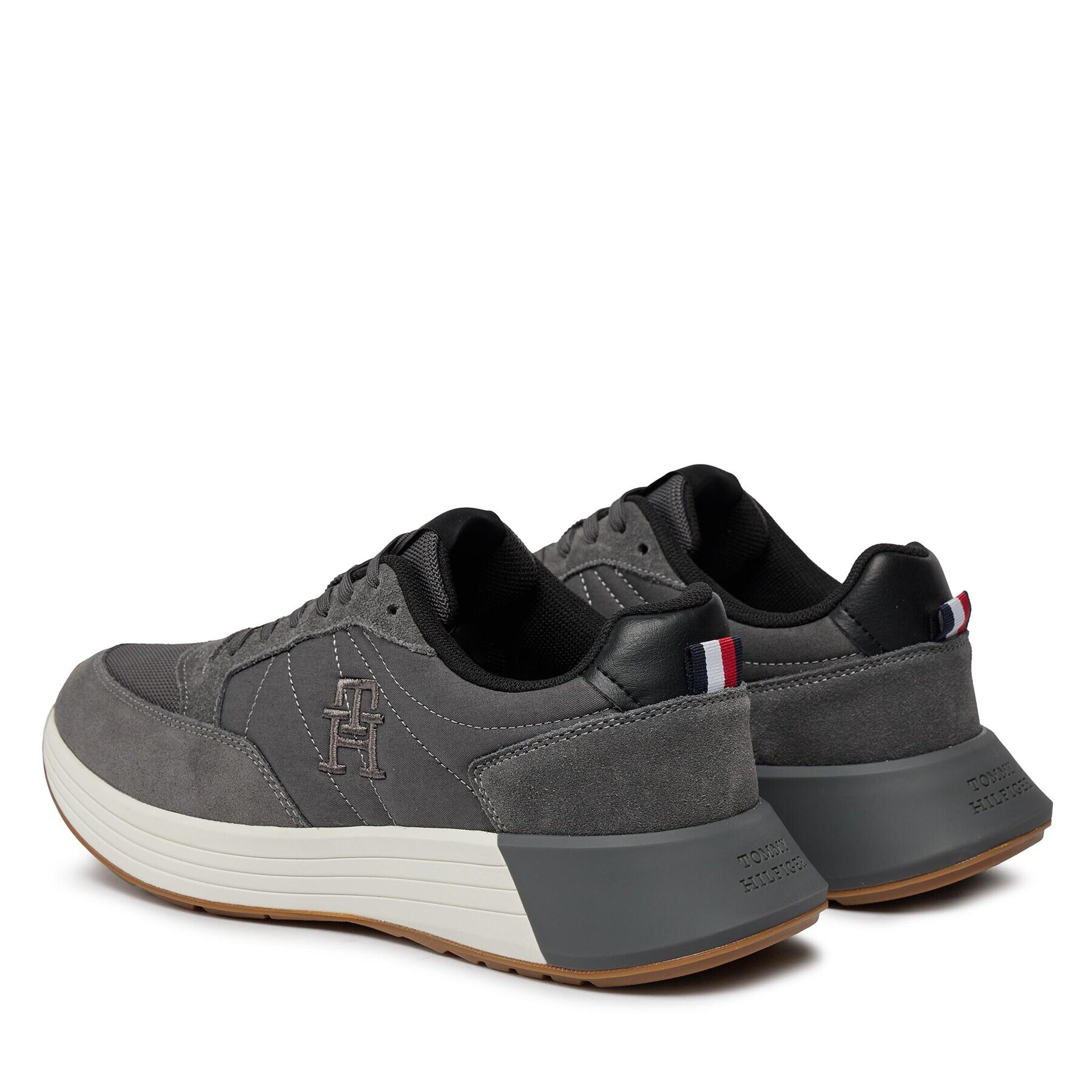 Tommy Hilfiger Sneakers Classic Elevated Runner Mix FM0FM04876 Gri - Pled.ro