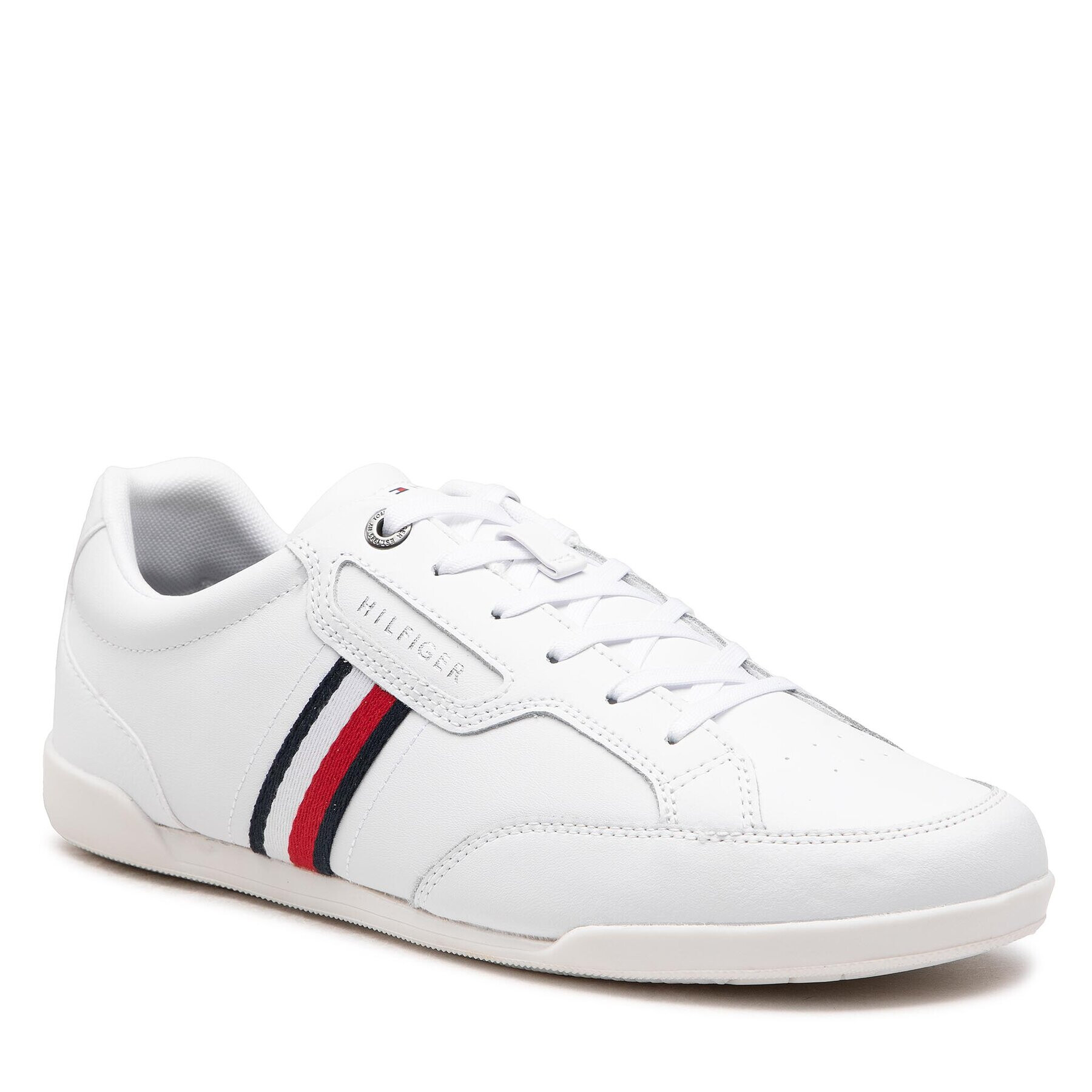 Tommy Hilfiger Sneakers Classic Lo Cupsole Leather FM0FM04277 Alb - Pled.ro