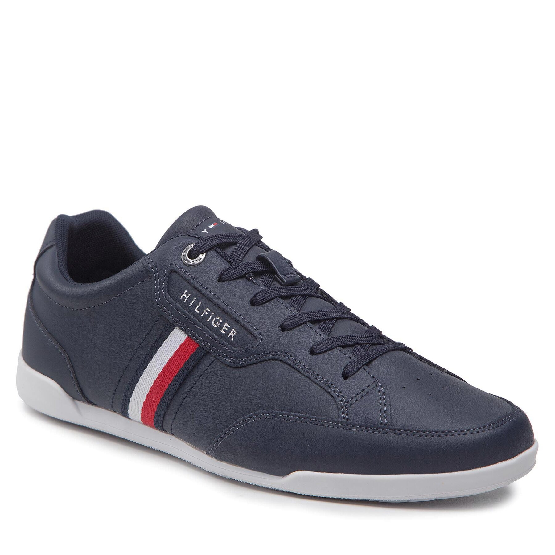 Tommy Hilfiger Sneakers Classic Lo Cupsole Leather FM0FM04277 Bleumarin - Pled.ro