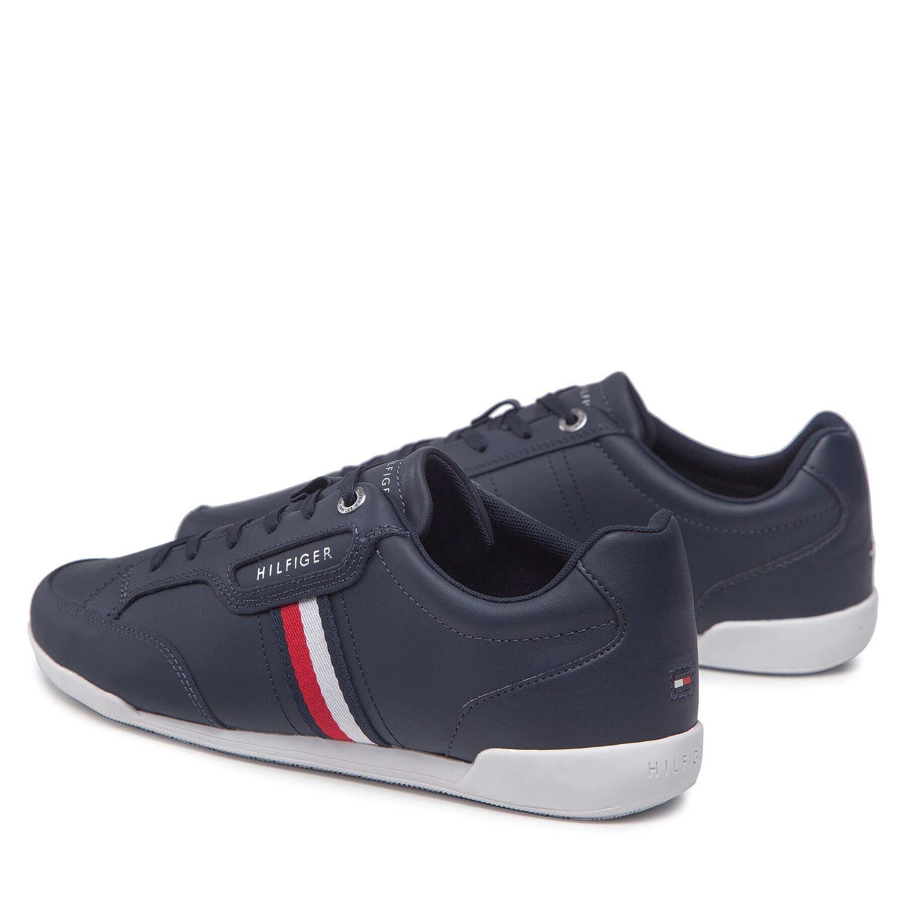 Tommy Hilfiger Sneakers Classic Lo Cupsole Leather FM0FM04277 Bleumarin - Pled.ro