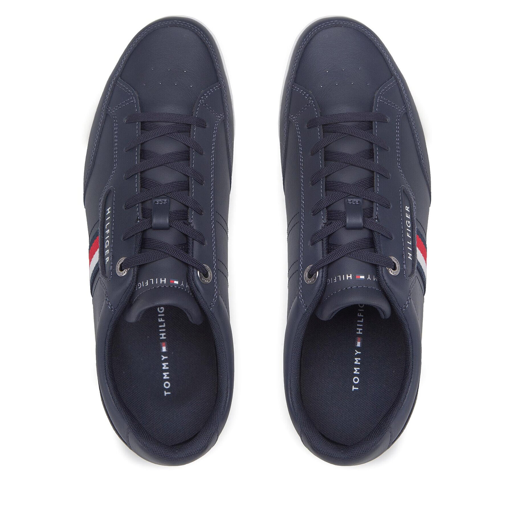 Tommy Hilfiger Sneakers Classic Lo Cupsole Leather FM0FM04277 Bleumarin - Pled.ro