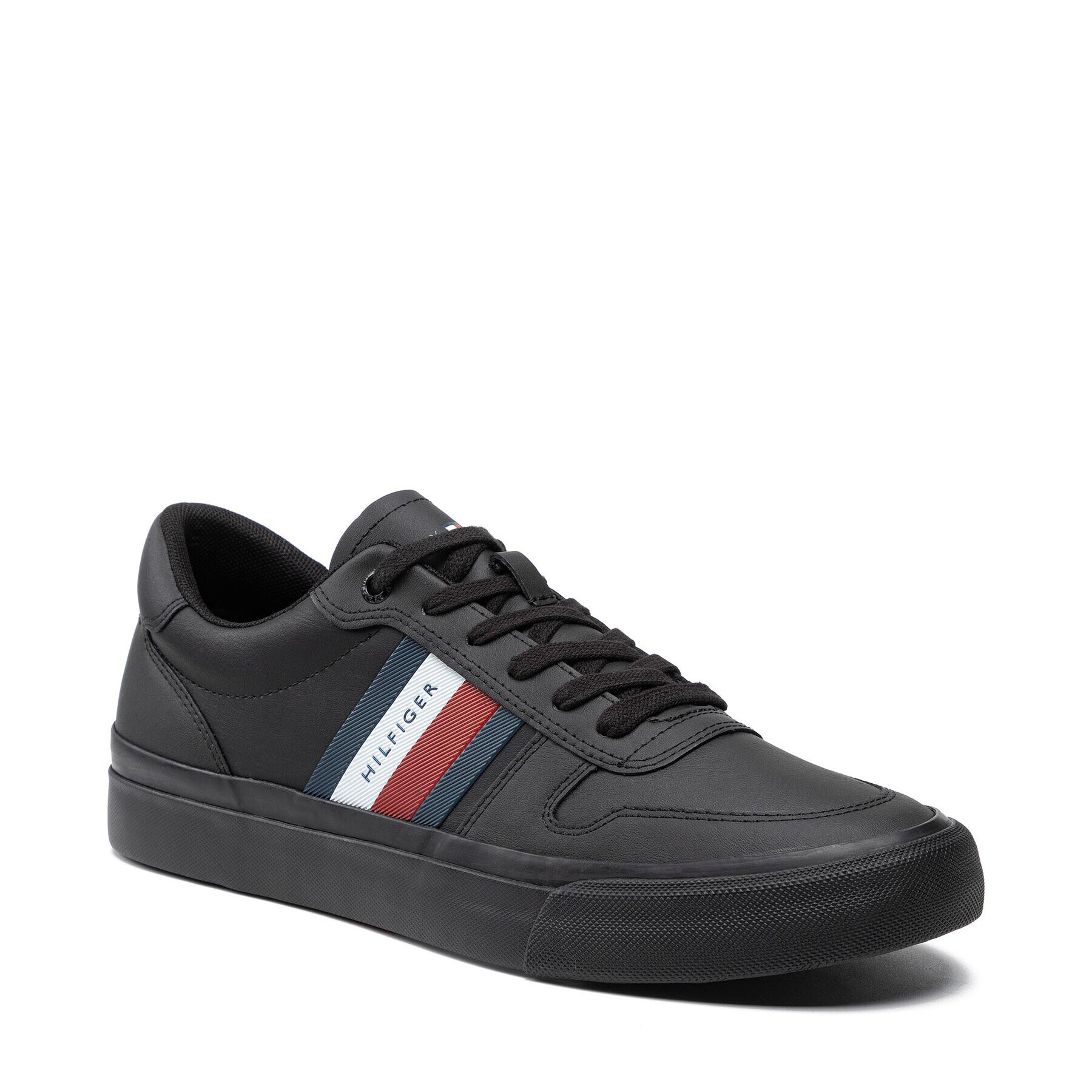 Tommy Hilfiger Sneakers Core Corporate Stripes FM0FM03623 Negru - Pled.ro