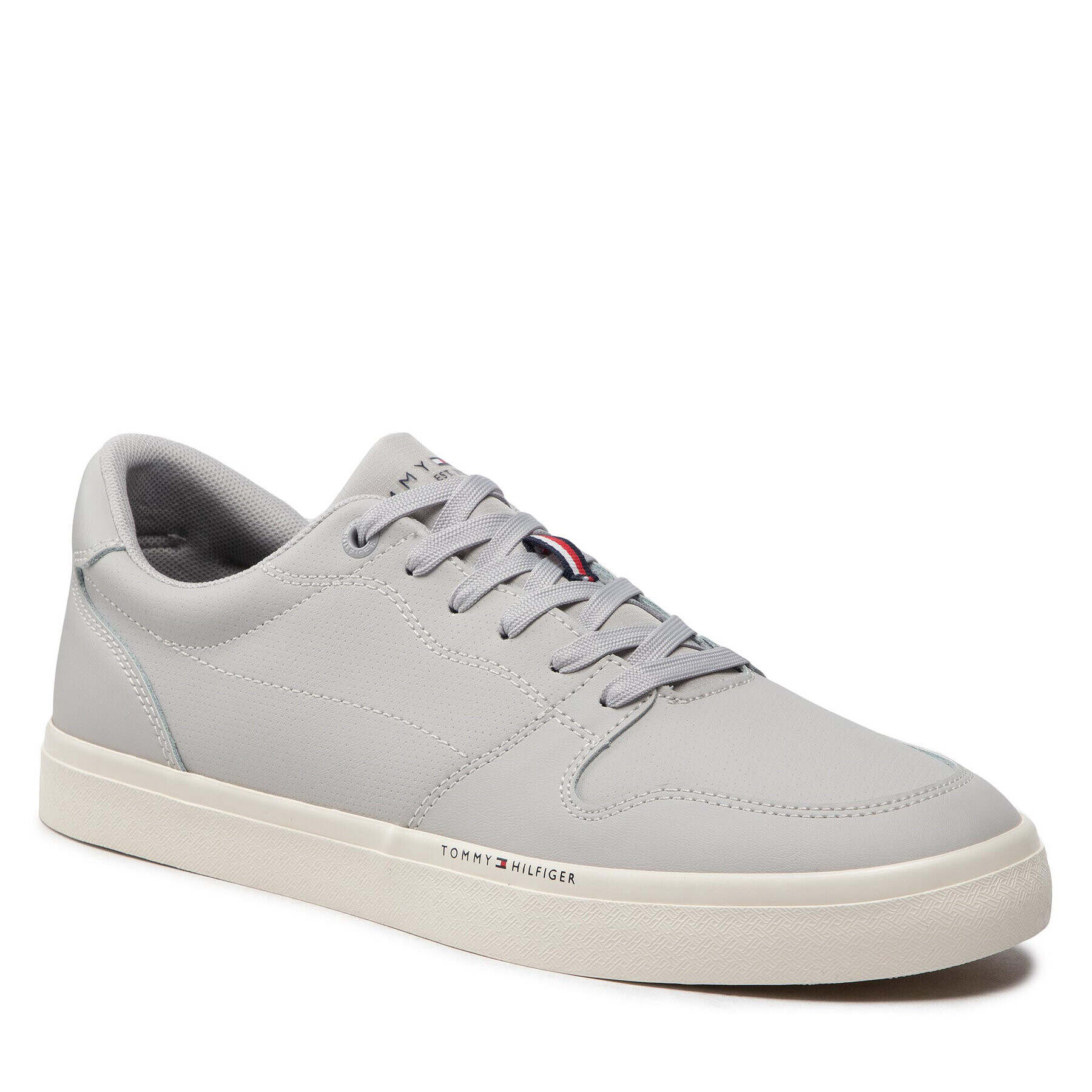 Tommy Hilfiger Sneakers Core Perf Leather Vulc FM0FM04139 Gri - Pled.ro