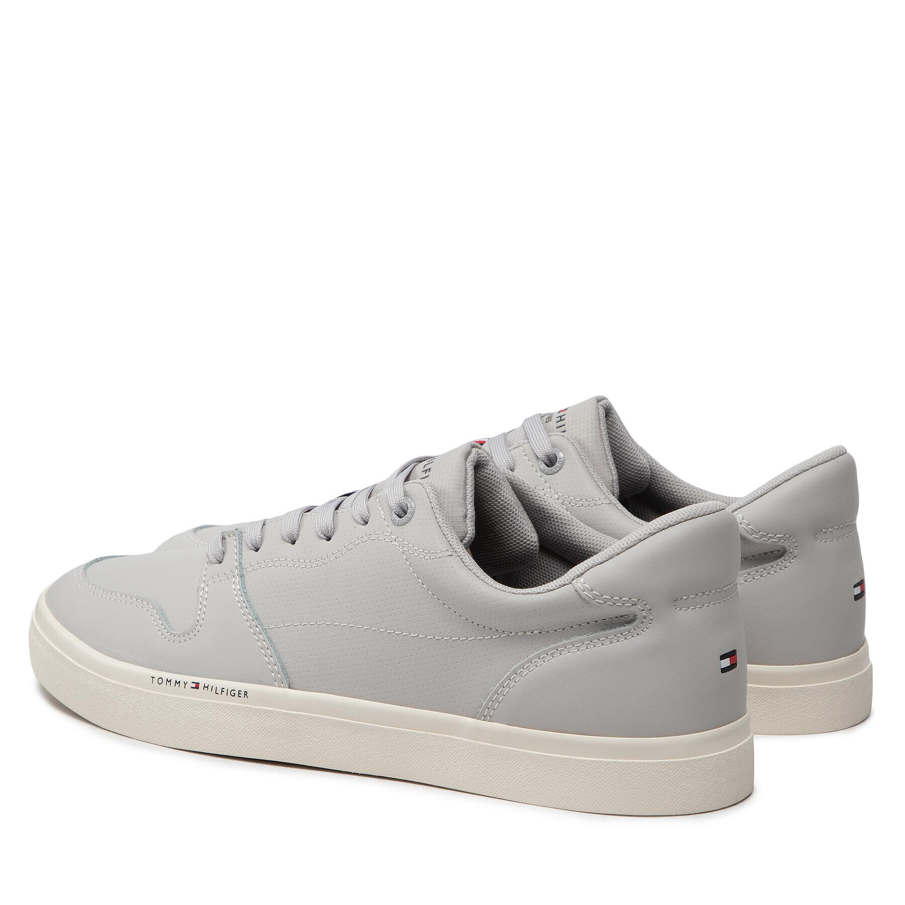 Tommy Hilfiger Sneakers Core Perf Leather Vulc FM0FM04139 Gri - Pled.ro