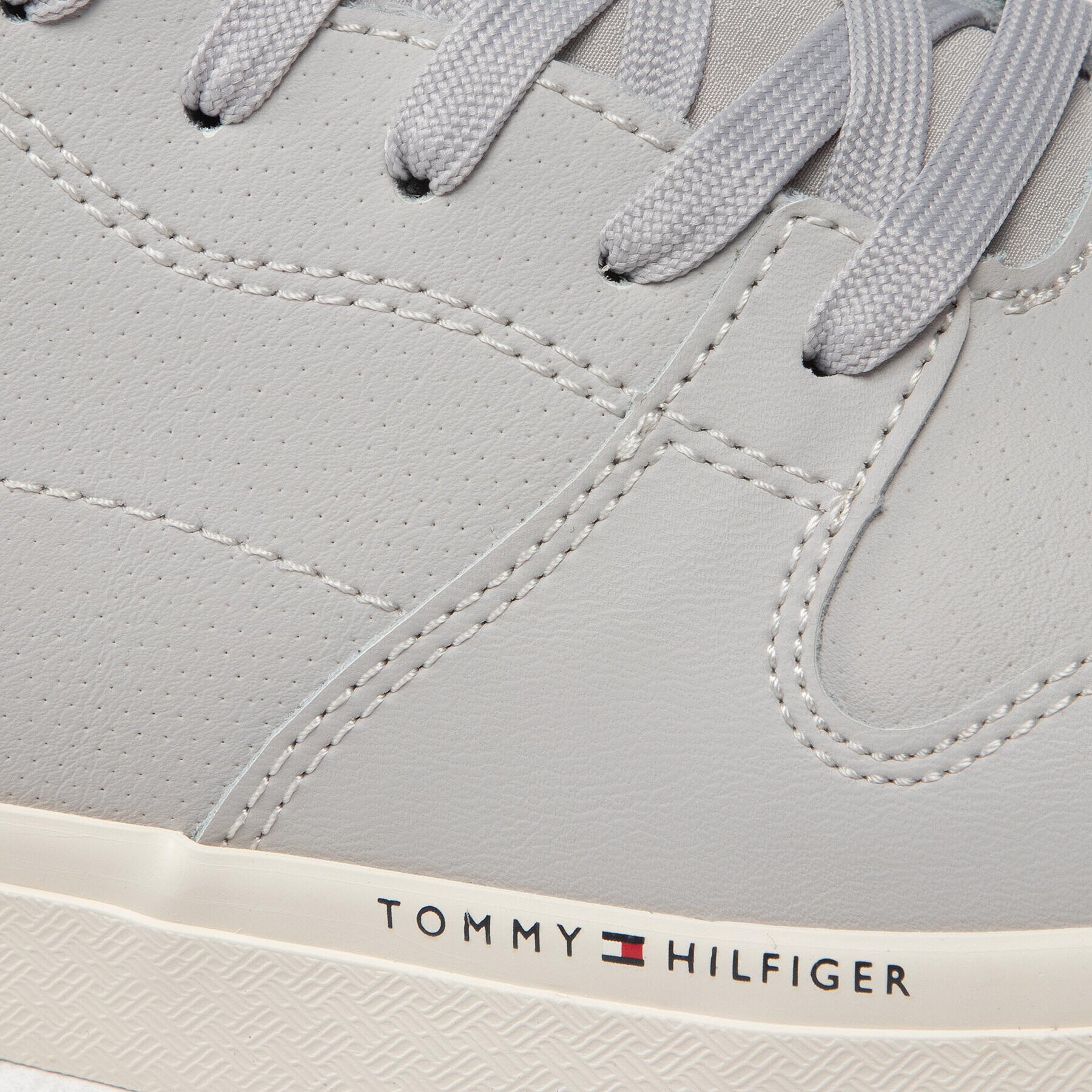 Tommy Hilfiger Sneakers Core Perf Leather Vulc FM0FM04139 Gri - Pled.ro