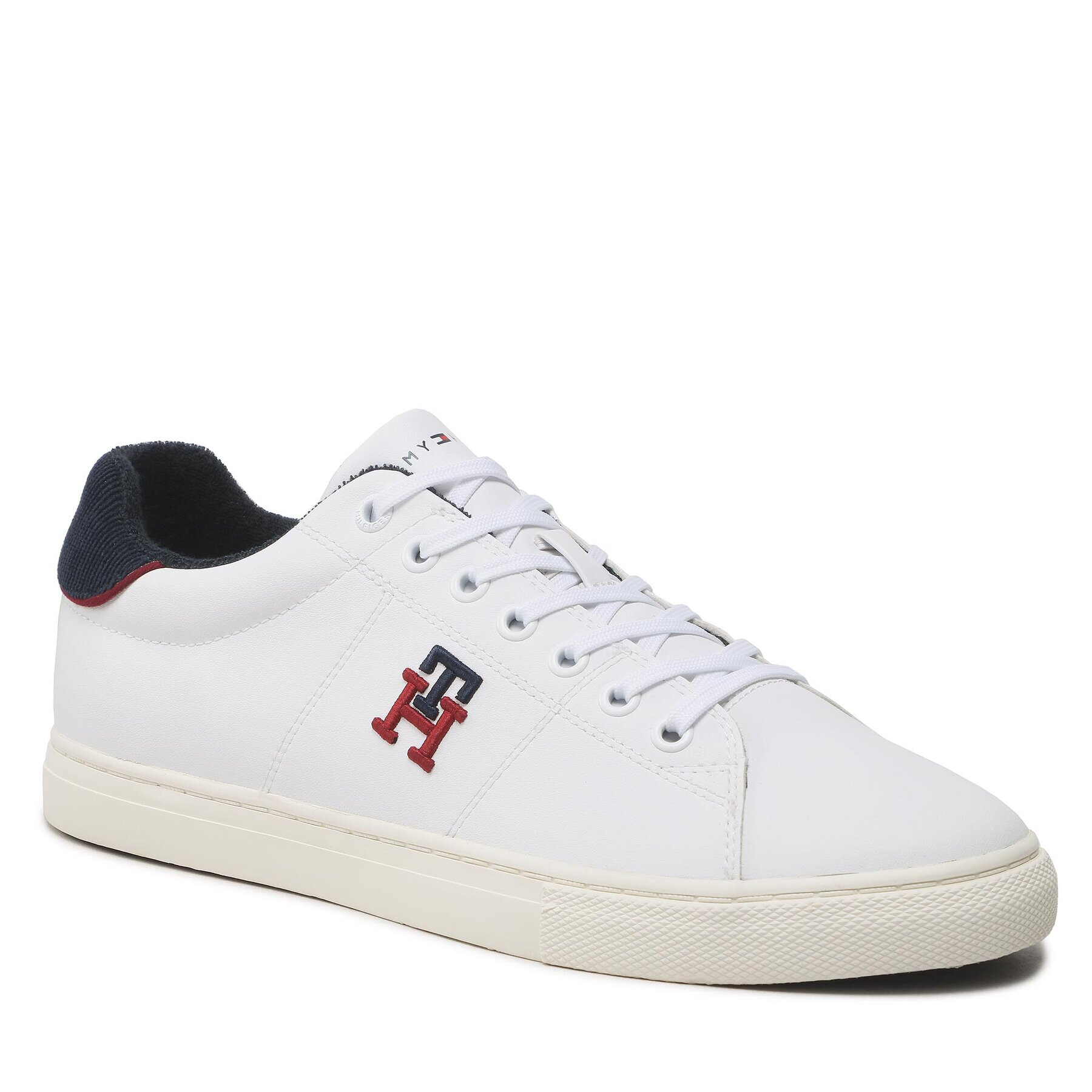 Tommy Hilfiger Sneakers Core Vulc Varsity Monogram FM0FM04350 Alb - Pled.ro