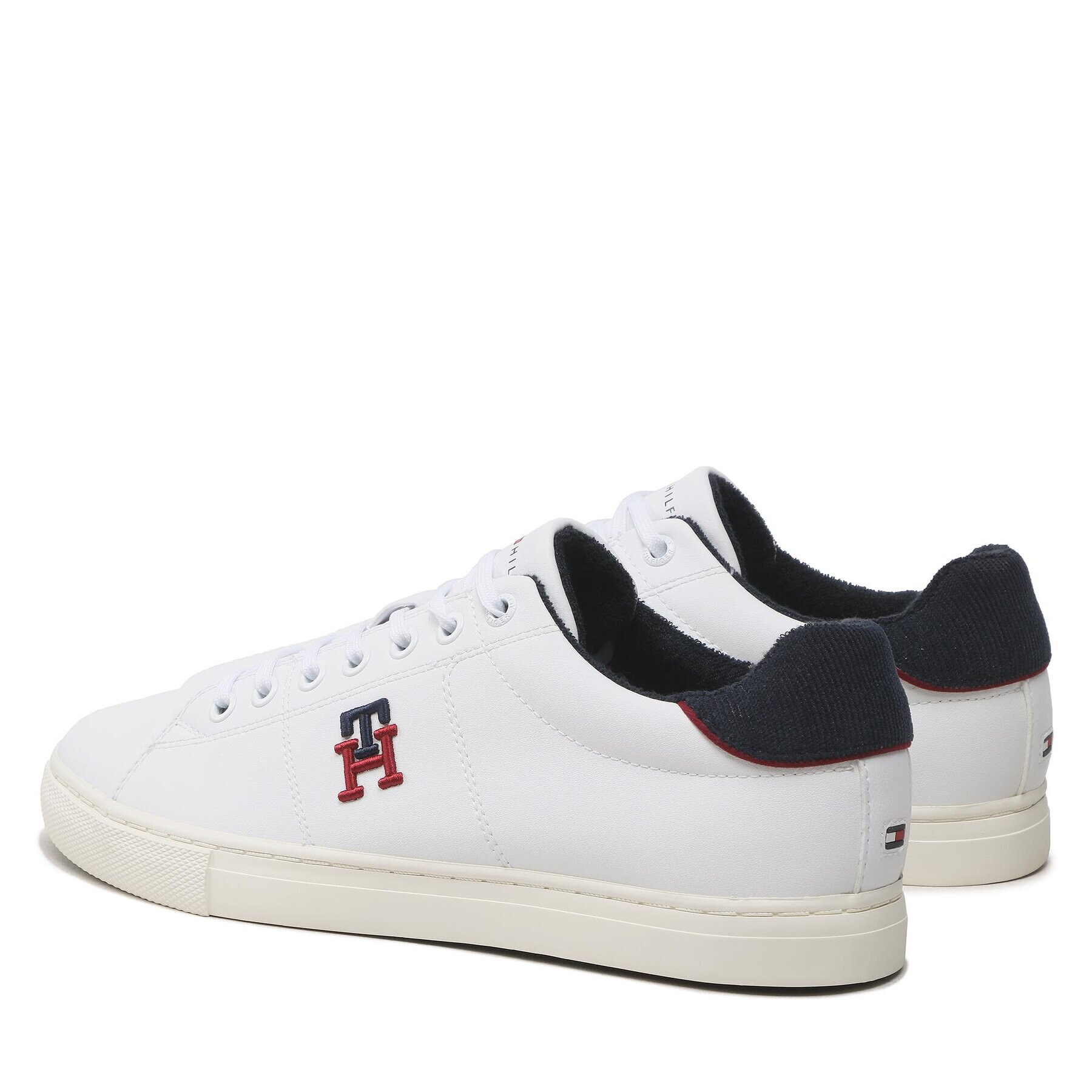 Tommy Hilfiger Sneakers Core Vulc Varsity Monogram FM0FM04350 Alb - Pled.ro