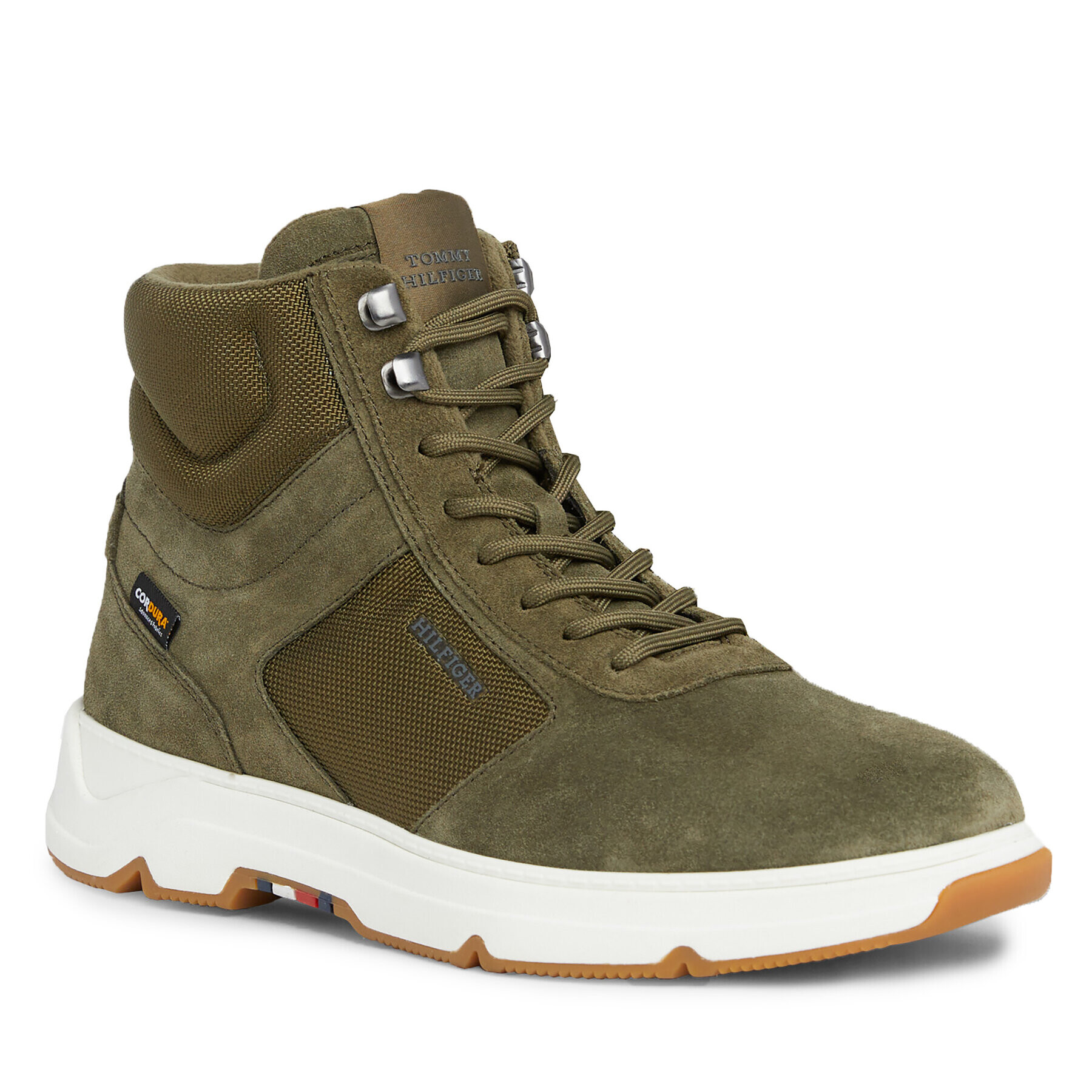 Tommy Hilfiger Sneakers Core W Mix Cordura Hybrid Boot FM0FM04807 Kaki - Pled.ro