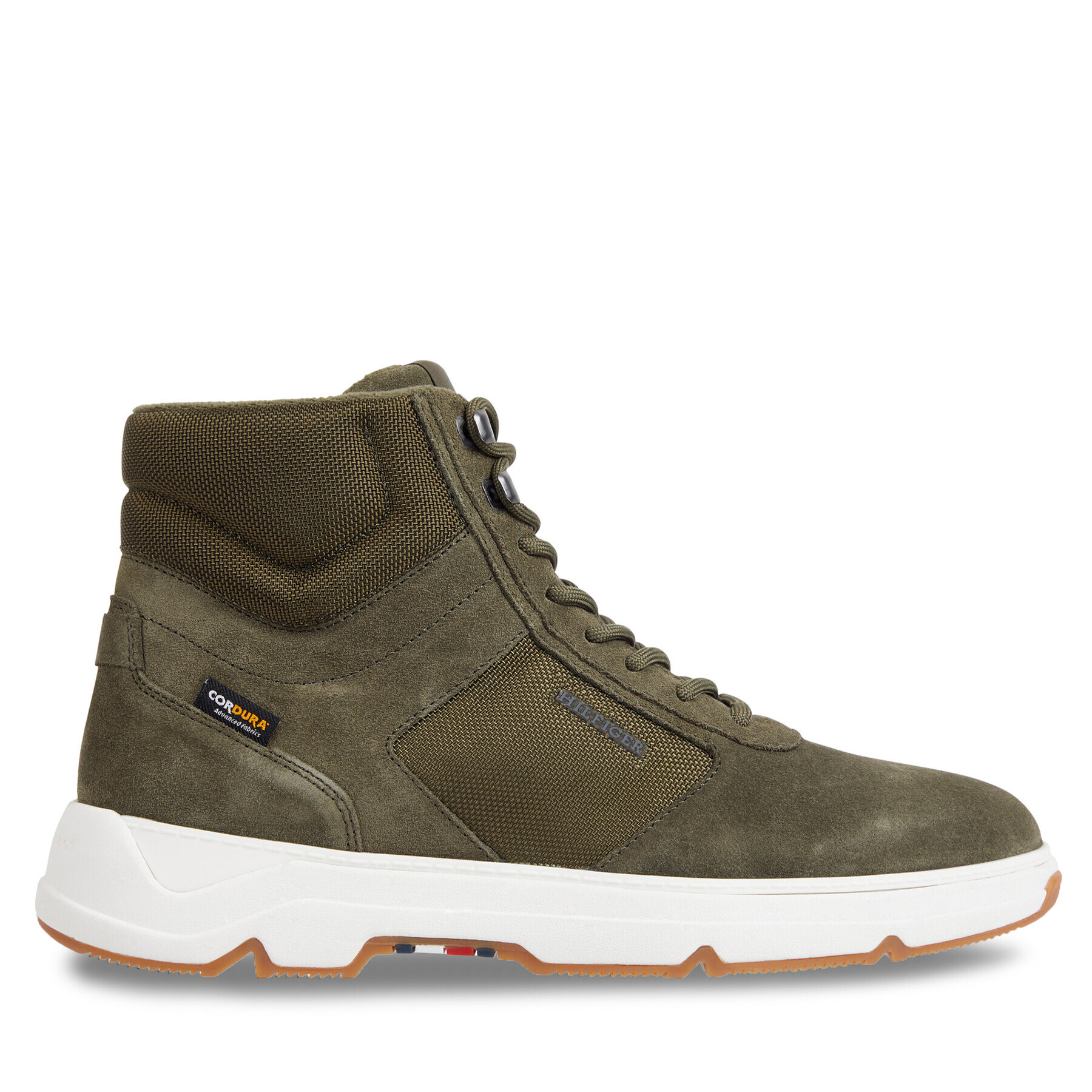 Tommy Hilfiger Sneakers Core W Mix Cordura Hybrid Boot FM0FM04807 Kaki - Pled.ro