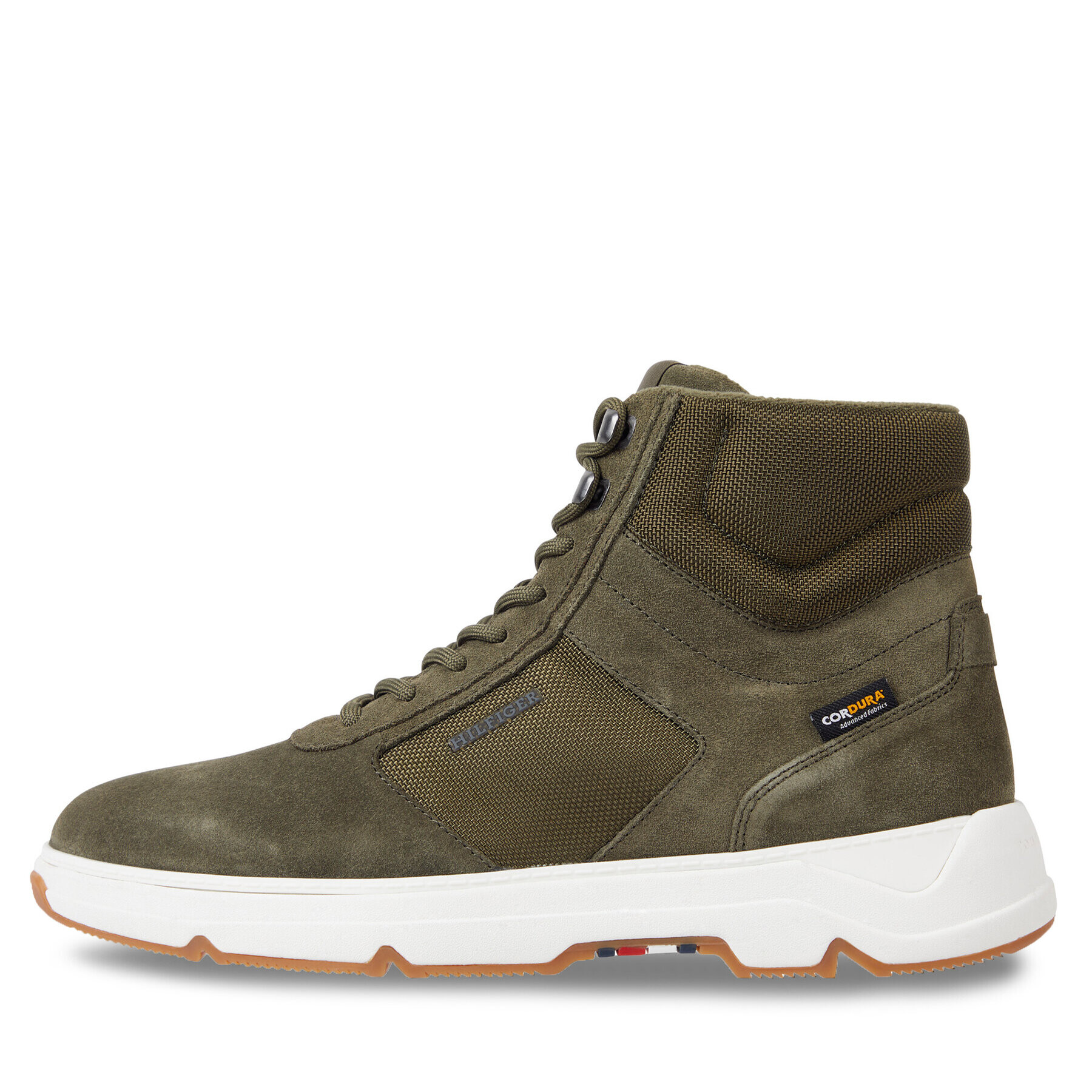 Tommy Hilfiger Sneakers Core W Mix Cordura Hybrid Boot FM0FM04807 Kaki - Pled.ro