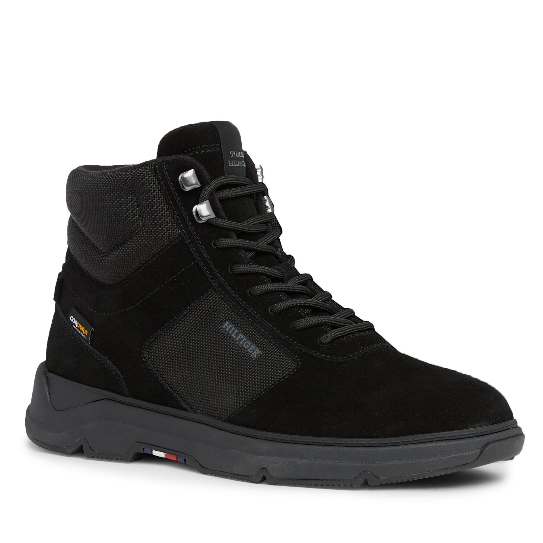 Tommy Hilfiger Sneakers Core W Mix Cordura Hybrid Boot FM0FM04807 Negru - Pled.ro