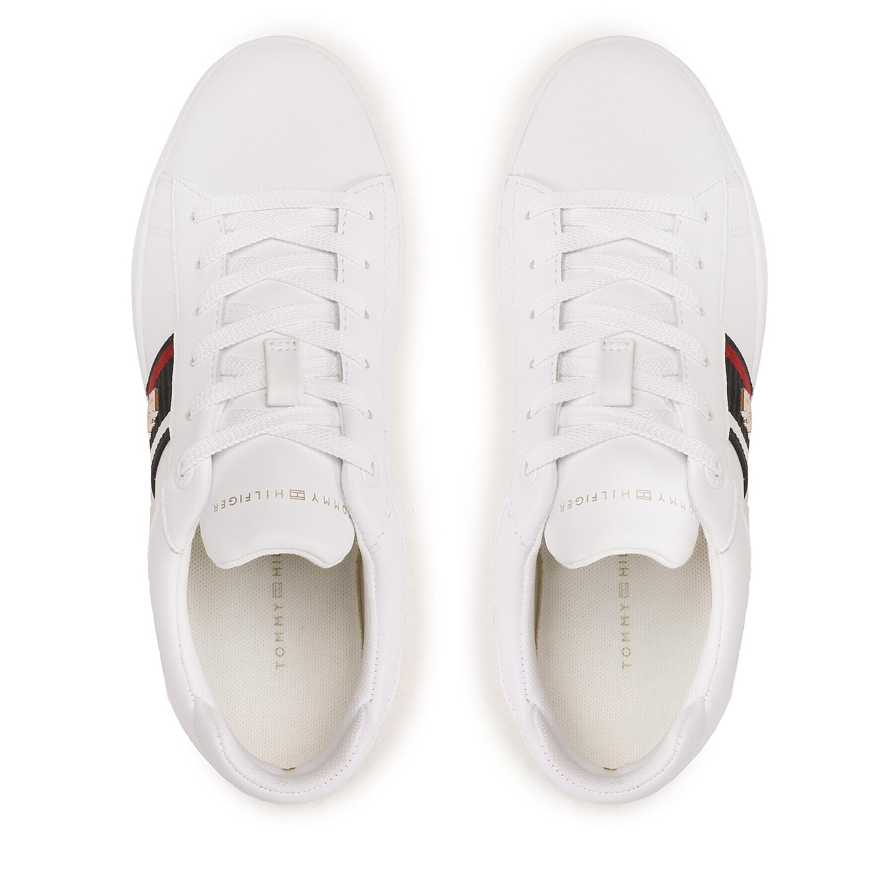 Tommy Hilfiger Sneakers Corp Webbing Court Sneaker FW0FW07387 Alb - Pled.ro