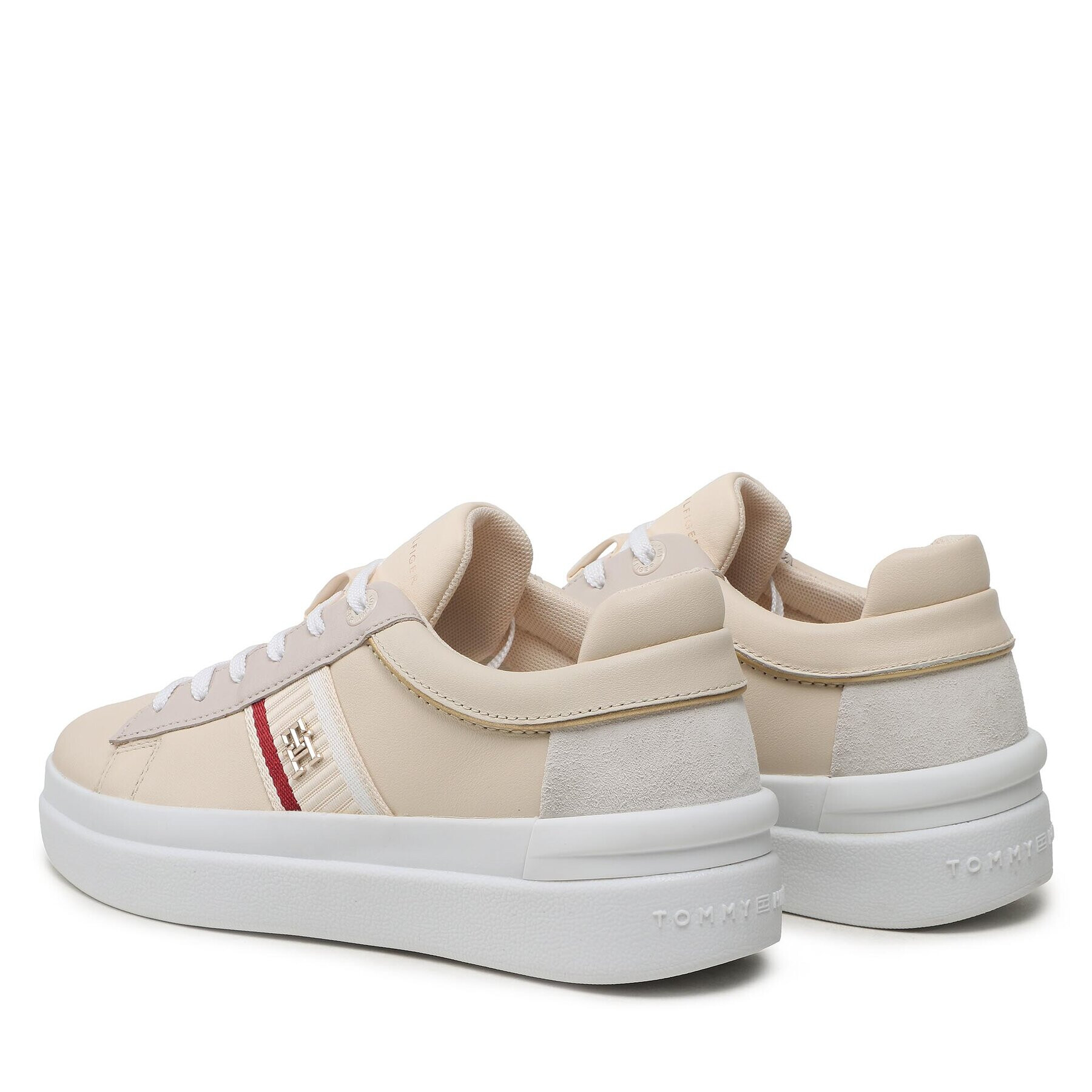 Tommy Hilfiger Sneakers Corp Webbing Court Sneaker FW0FW07387 Bej - Pled.ro