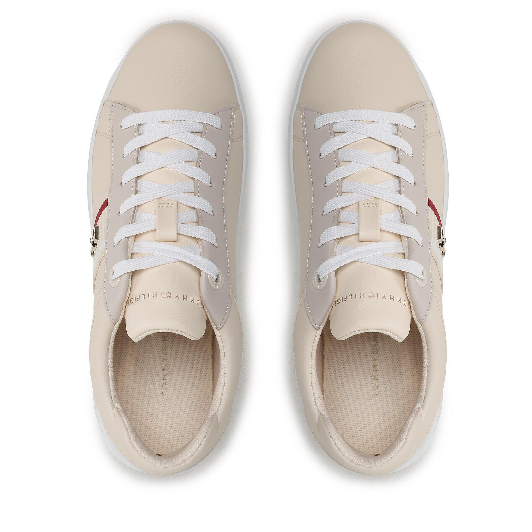 Tommy Hilfiger Sneakers Corp Webbing Court Sneaker FW0FW07387 Bej - Pled.ro