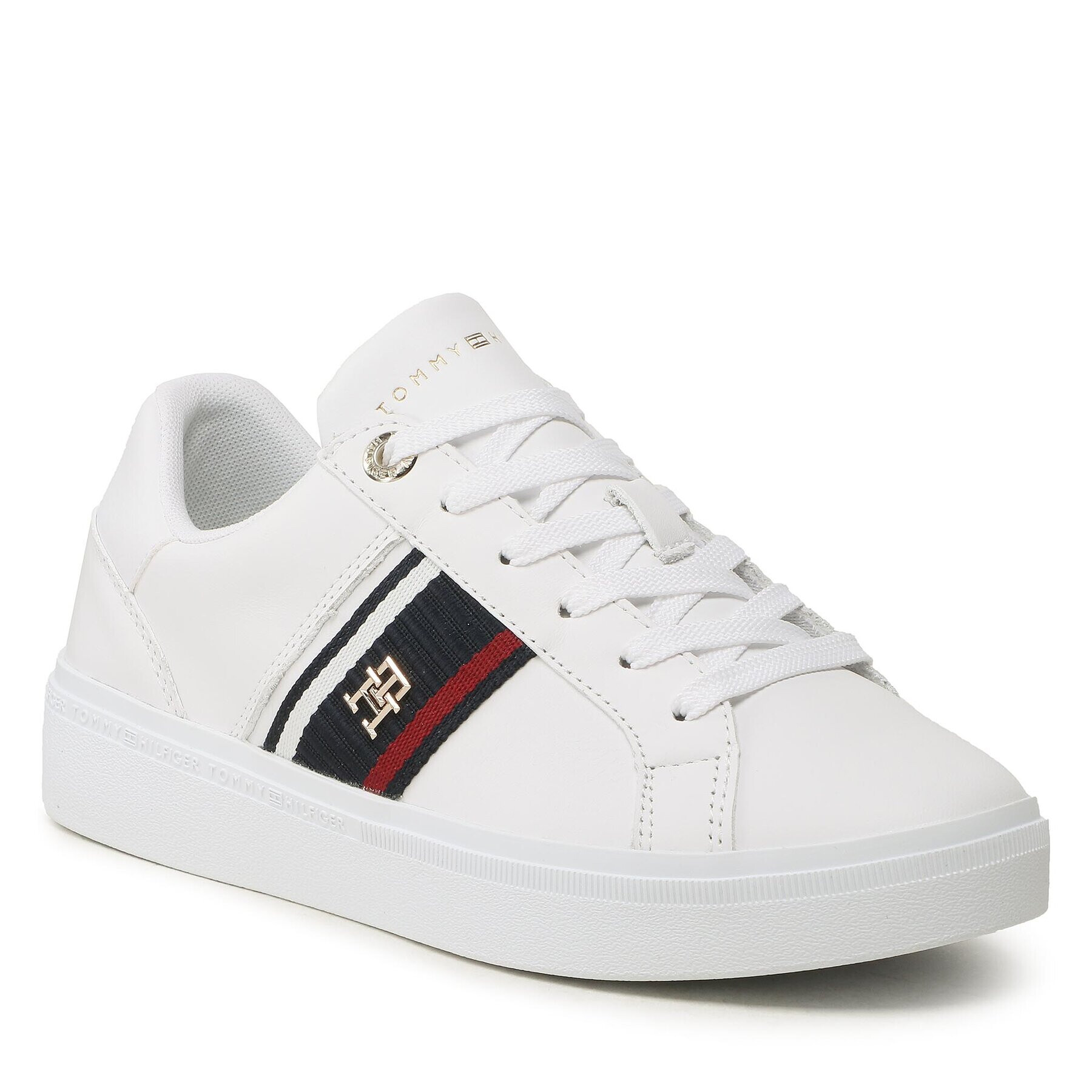 Tommy Hilfiger Sneakers Corp Webbing FW0FW07379 Alb - Pled.ro