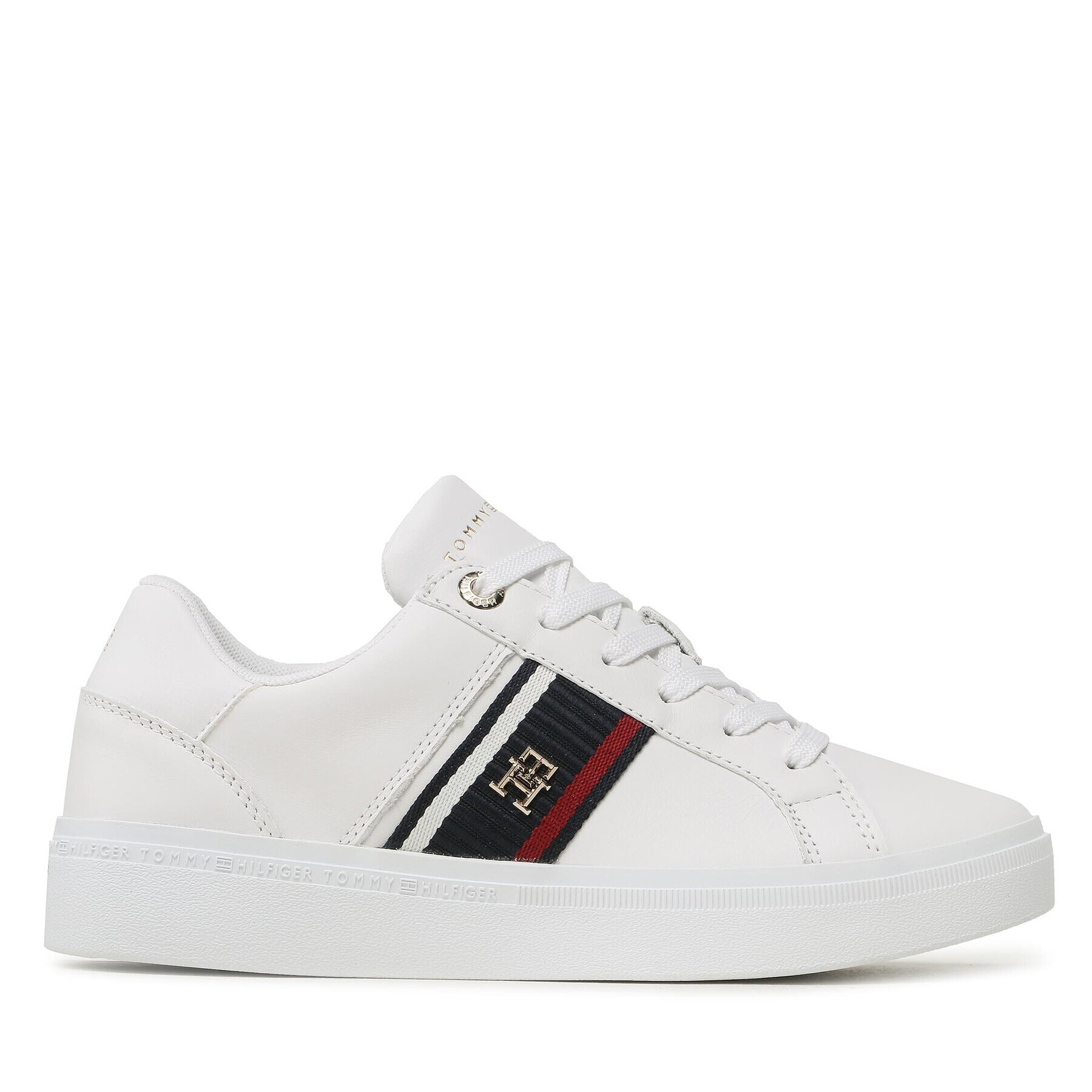 Tommy Hilfiger Sneakers Corp Webbing FW0FW07379 Alb - Pled.ro