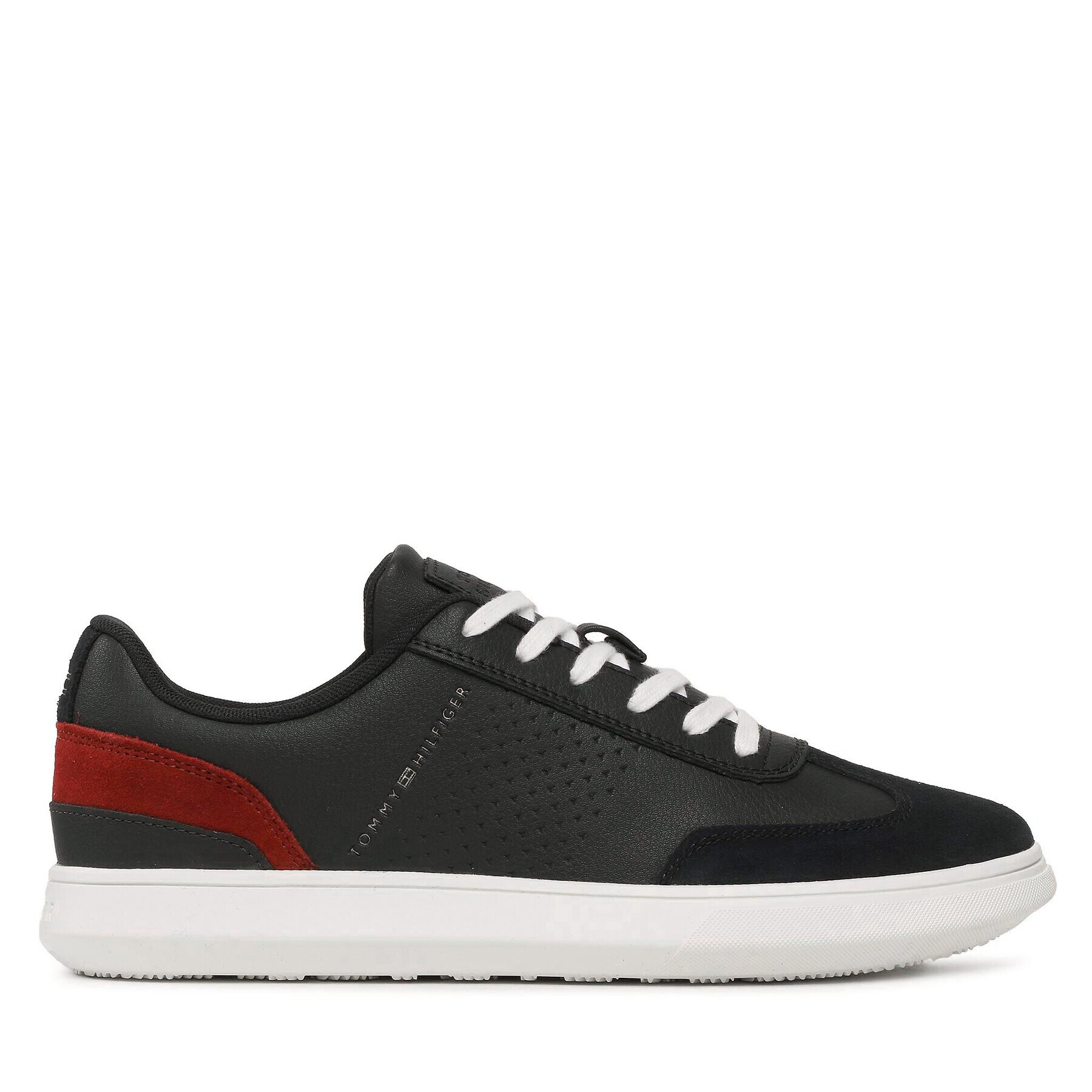 Tommy Hilfiger Sneakers Corporate Seasonal Cup Leather FM0FM04491 Bleumarin - Pled.ro