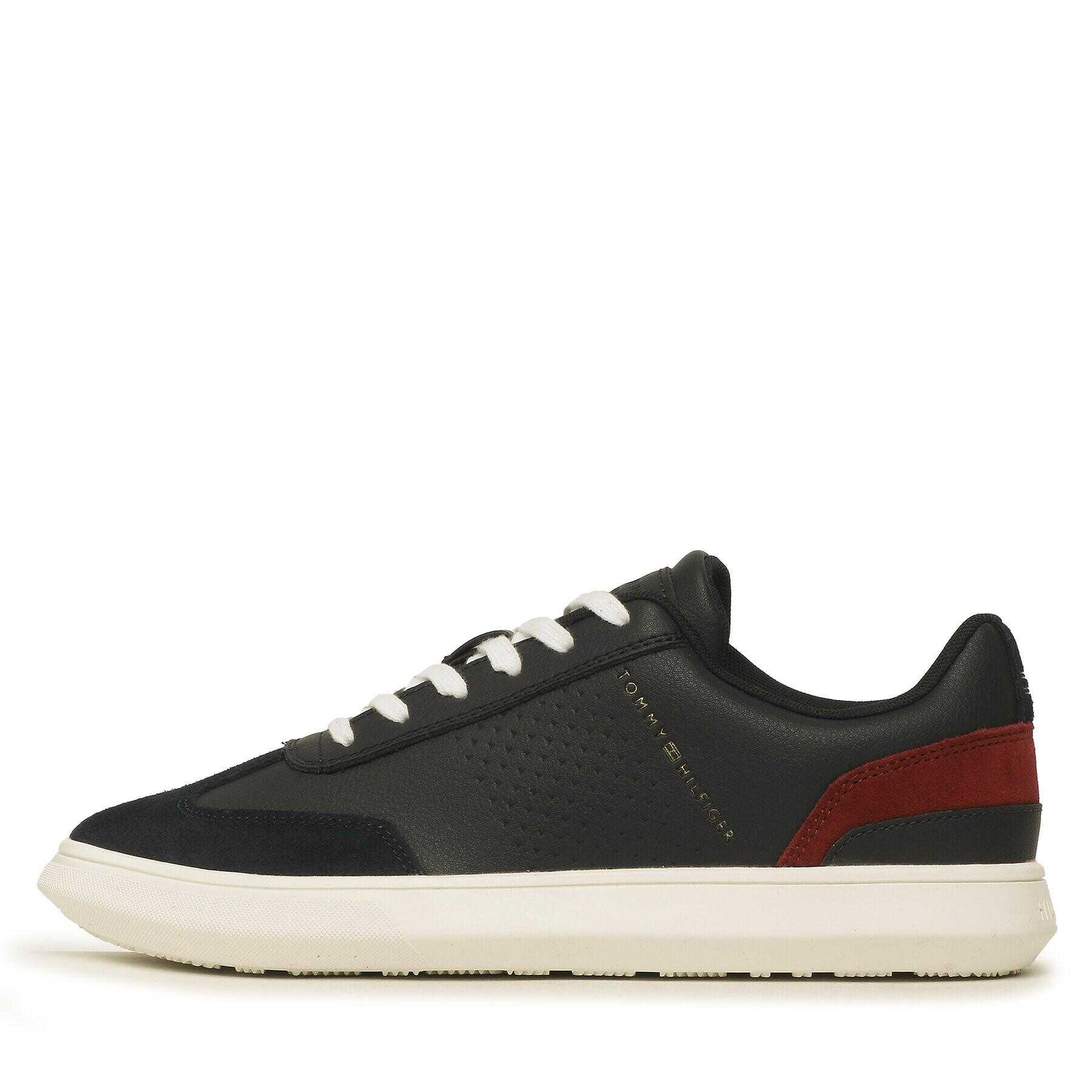 Tommy Hilfiger Sneakers Corporate Seasonal Cup Leather FM0FM04491 Bleumarin - Pled.ro