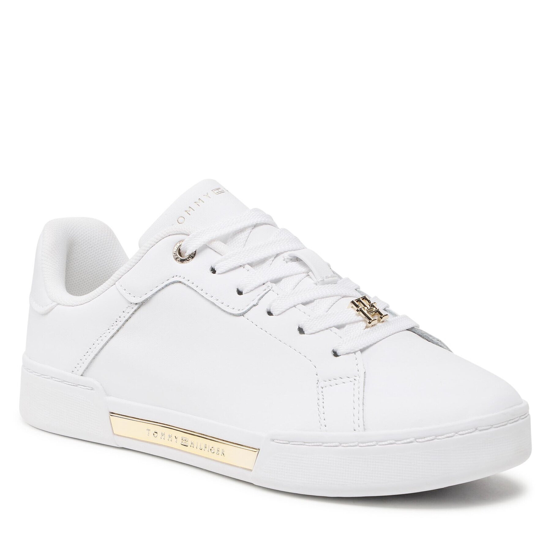 Tommy Hilfiger Sneakers Court Golden FW0FW07116 Alb - Pled.ro