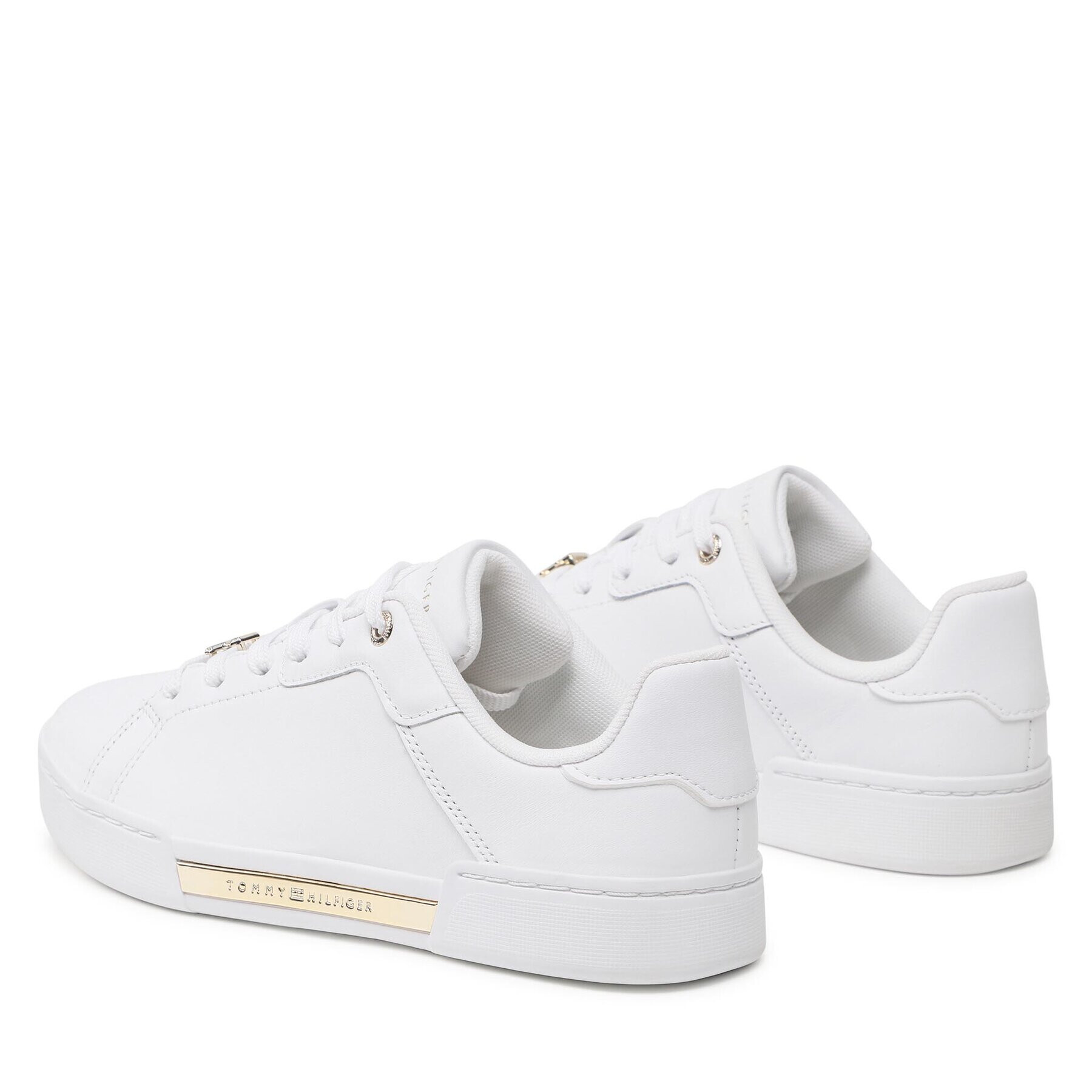 Tommy Hilfiger Sneakers Court Golden FW0FW07116 Alb - Pled.ro