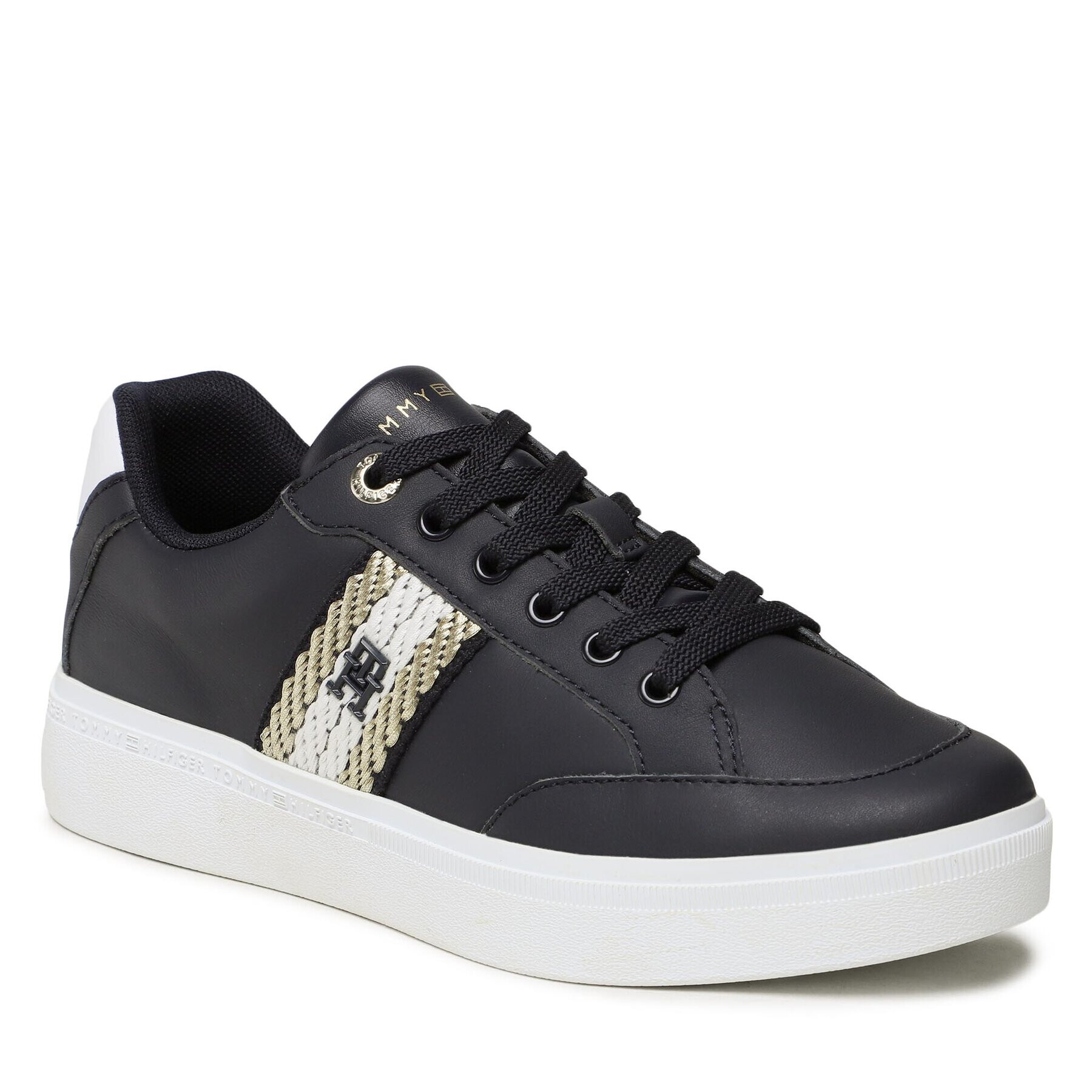 Tommy Hilfiger Sneakers Court With Webbing FW0FW07106 Bleumarin - Pled.ro