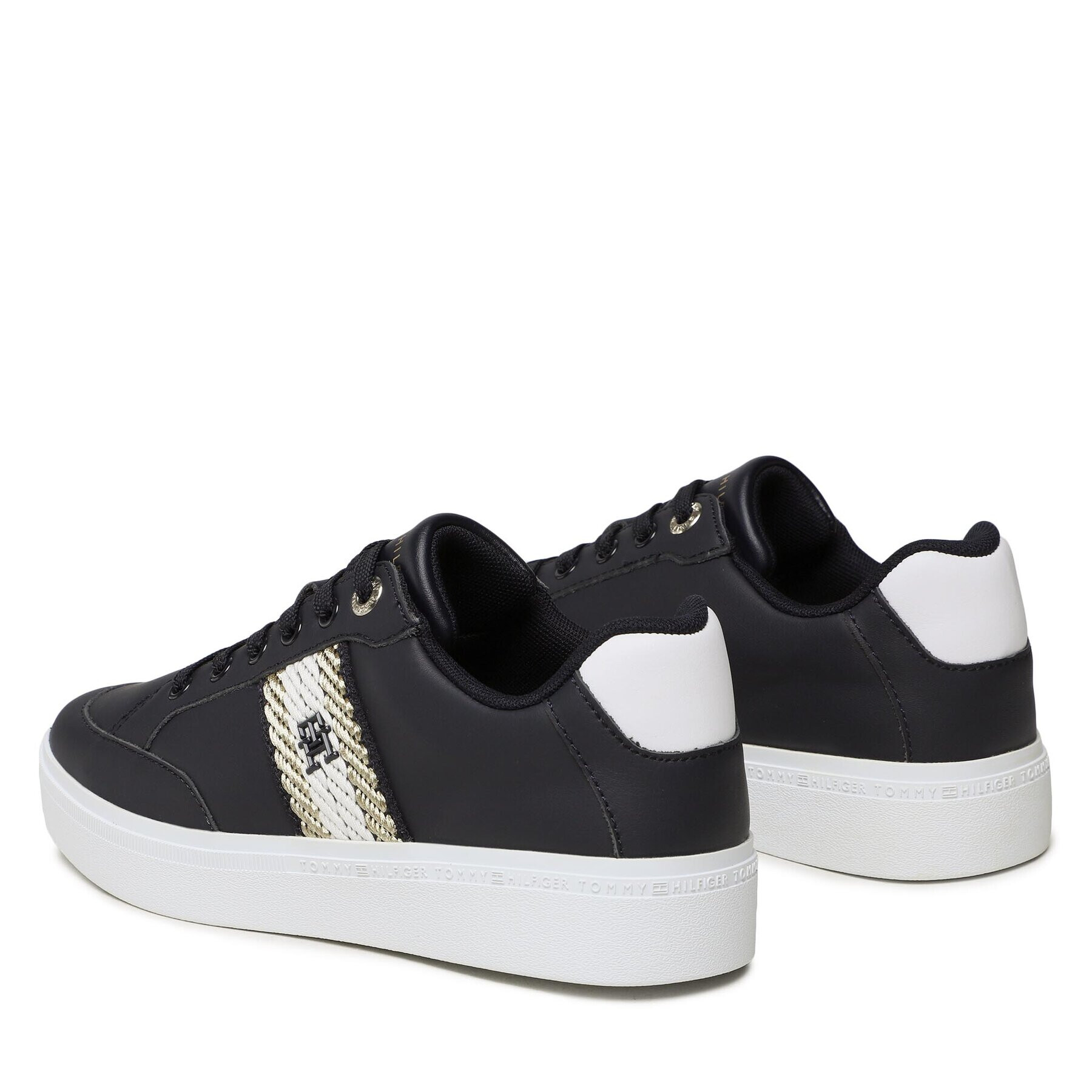 Tommy Hilfiger Sneakers Court With Webbing FW0FW07106 Bleumarin - Pled.ro