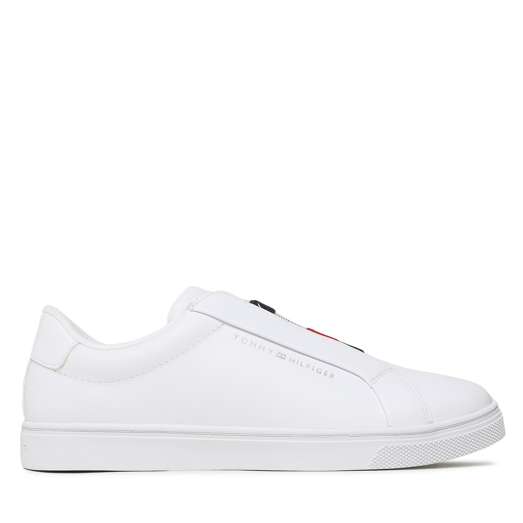 Tommy Hilfiger Sneakers Elastic Slip On FW0FW07032 Alb - Pled.ro