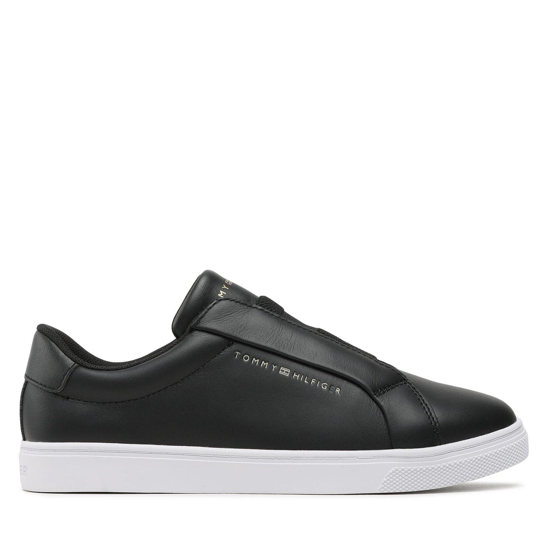 Tommy Hilfiger Sneakers Elastic Slip On Sneaker FW0FW07032 Negru - Pled.ro