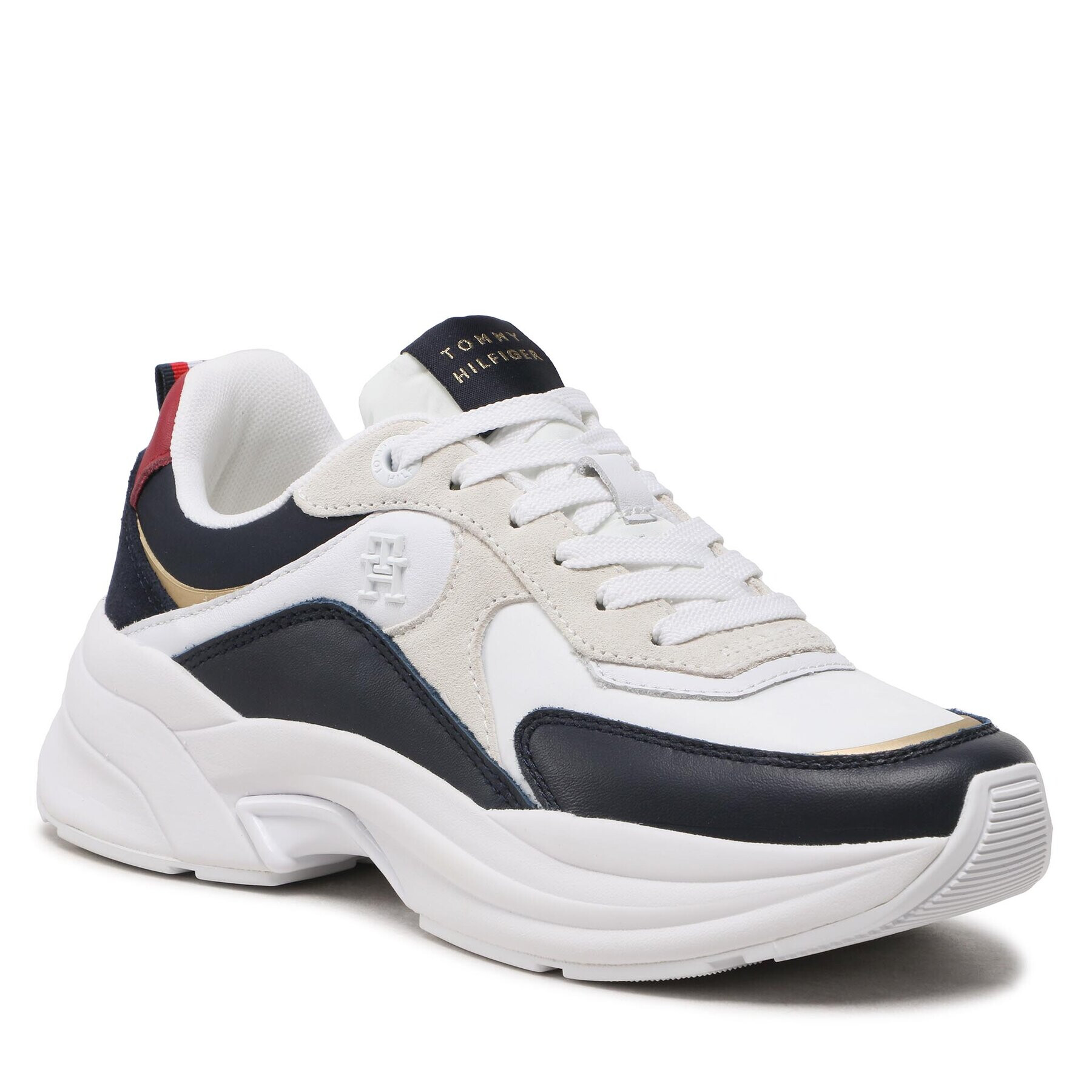 Tommy Hilfiger Sneakers Elevated Chunky Runner FW0FW06946 Alb - Pled.ro