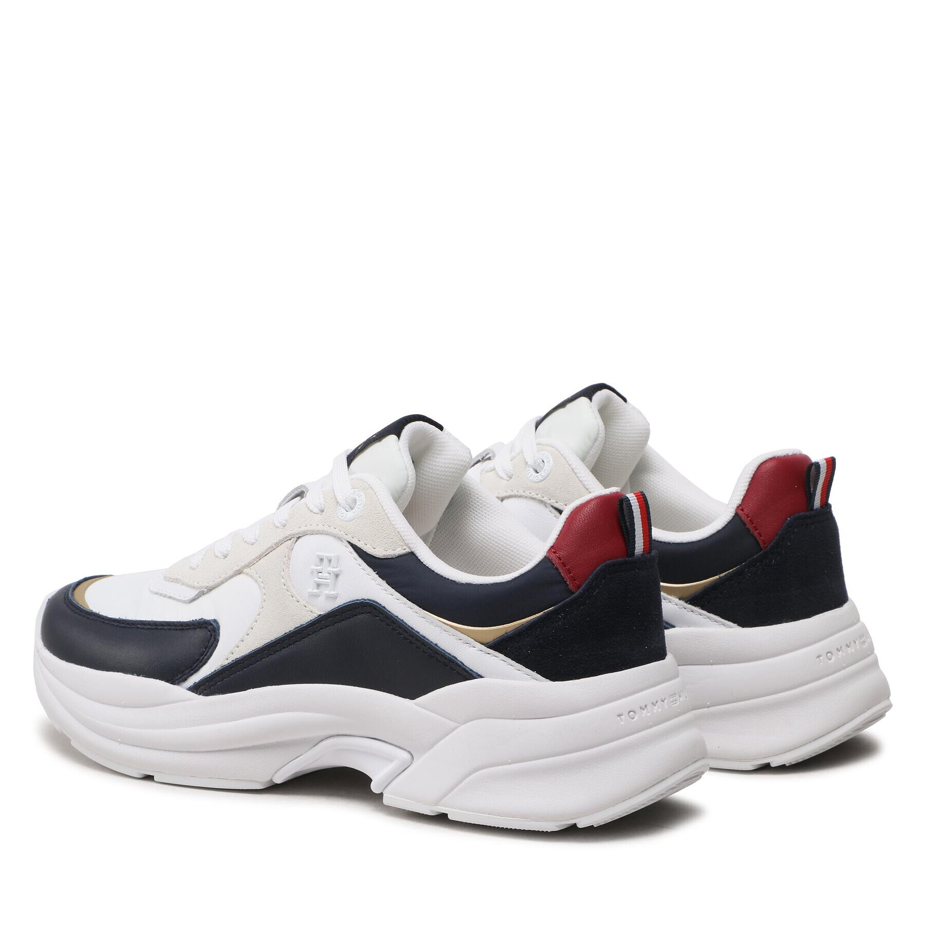 Tommy Hilfiger Sneakers Elevated Chunky Runner FW0FW06946 Alb - Pled.ro