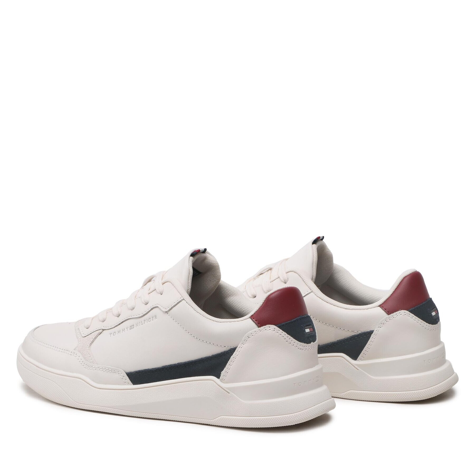 Tommy Hilfiger Sneakers Elevated Cupsole Leather FM0FM04490 Bej - Pled.ro