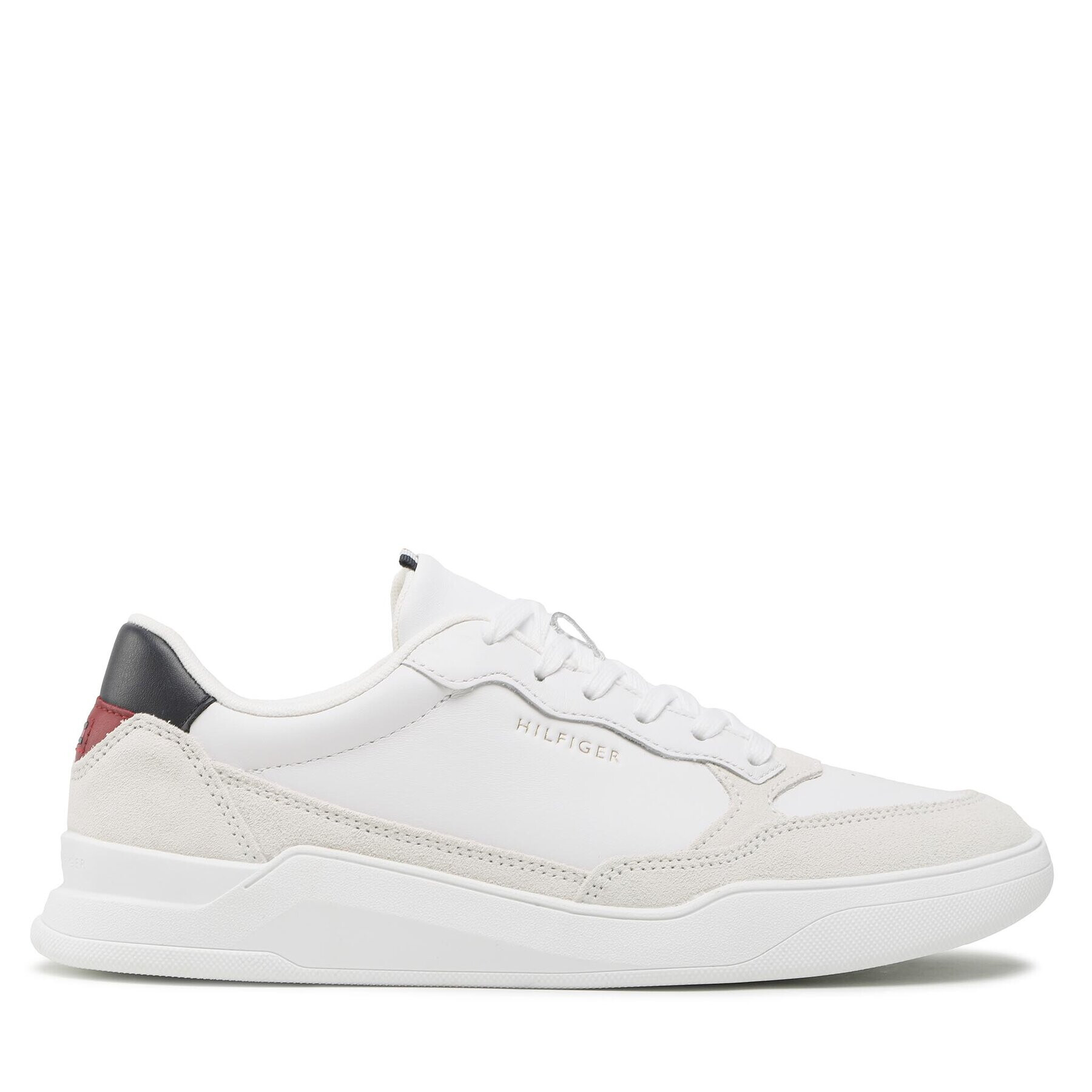 Tommy Hilfiger Sneakers Elevated Cupsole Leather Mix FM0FM04358 Alb - Pled.ro