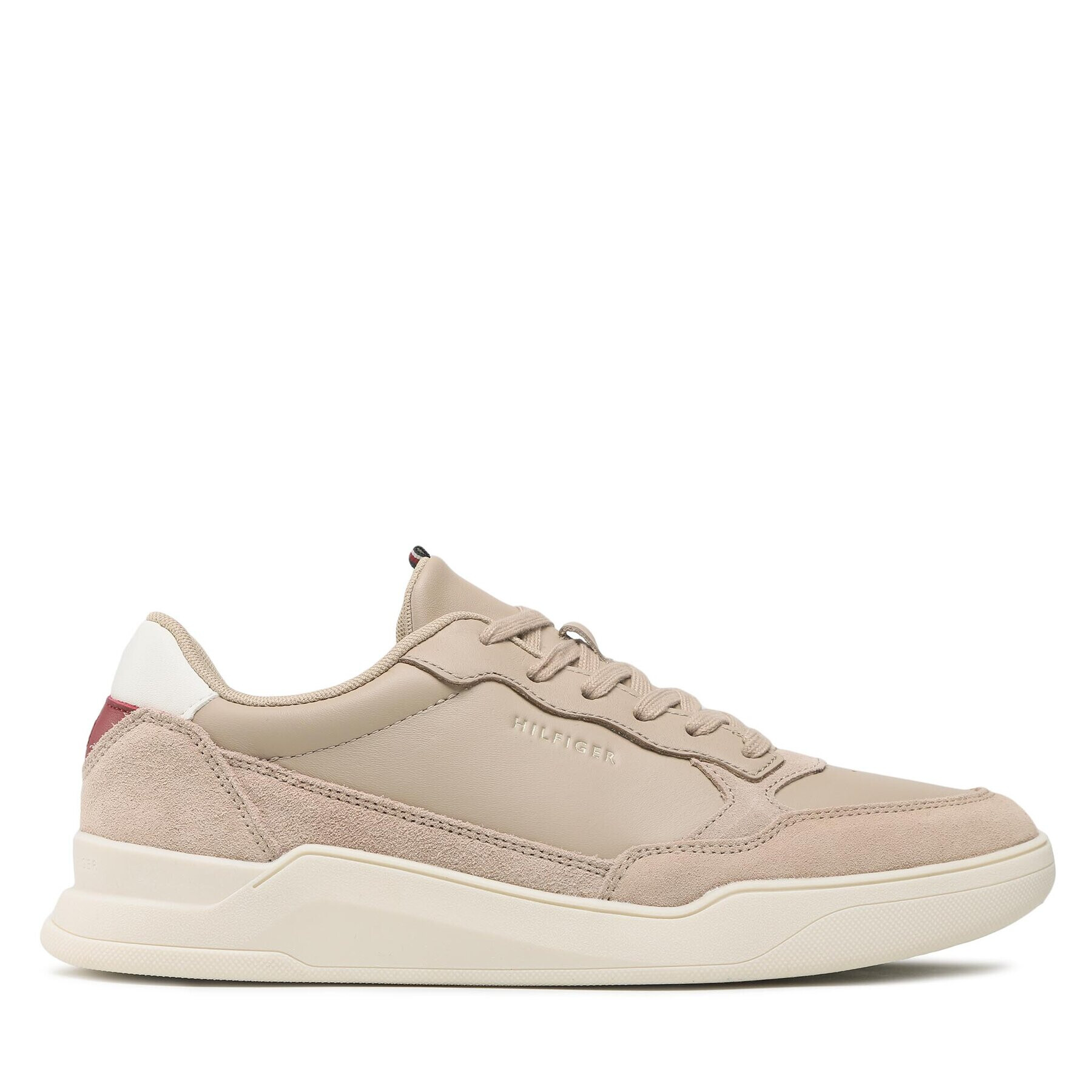 Tommy Hilfiger Sneakers Elevated Cupsole Leather Mix FM0FM04358 Bej - Pled.ro