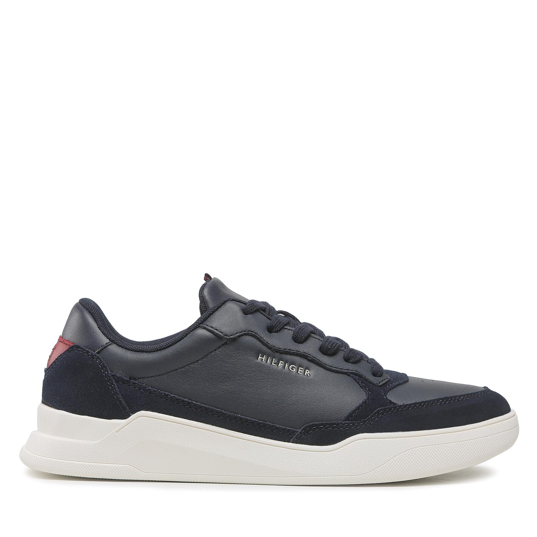 Tommy Hilfiger Sneakers Elevated Cupsole Leather Mix FM0FM04358 Bleumarin - Pled.ro