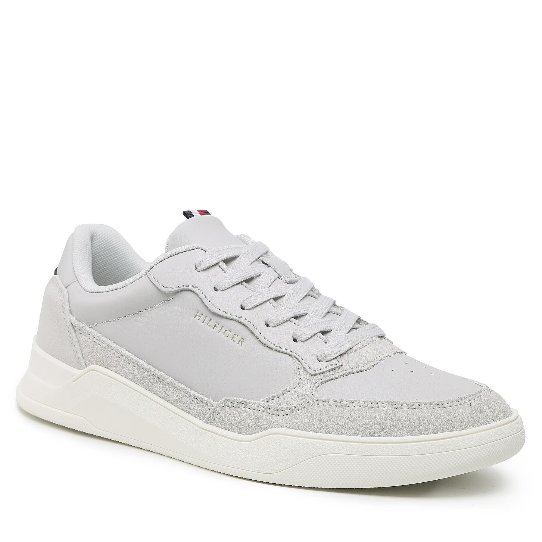 Tommy Hilfiger Sneakers Elevated Cupsole Leather Mix FM0FM04358 Gri - Pled.ro